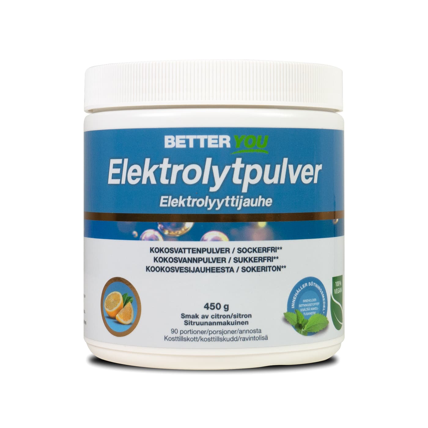 Better You Elektrolytpulver Citron 450 g
