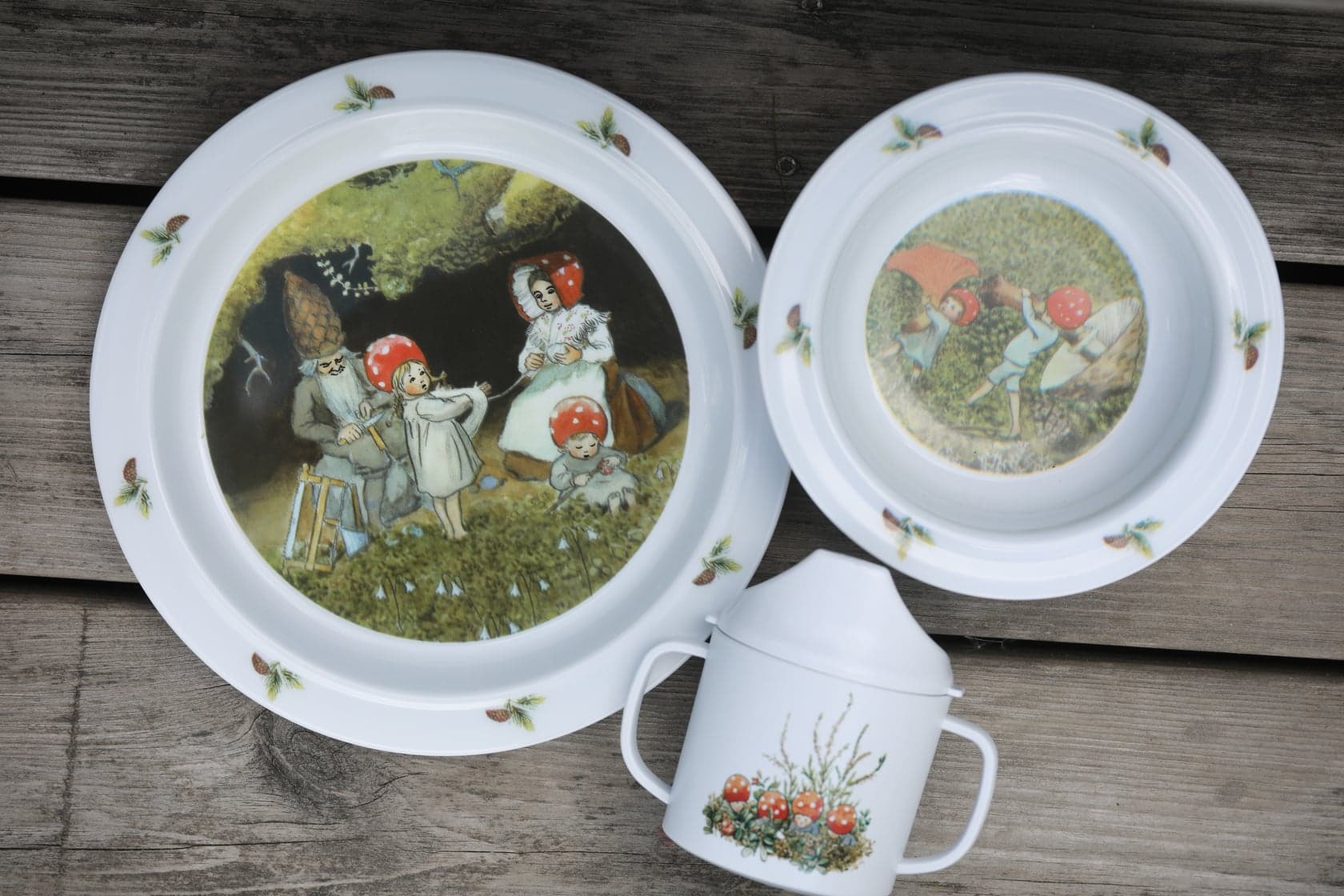 Rätt Start Elsa Beskow Tomebobarnen Barnservis 3-del - produktbild 3