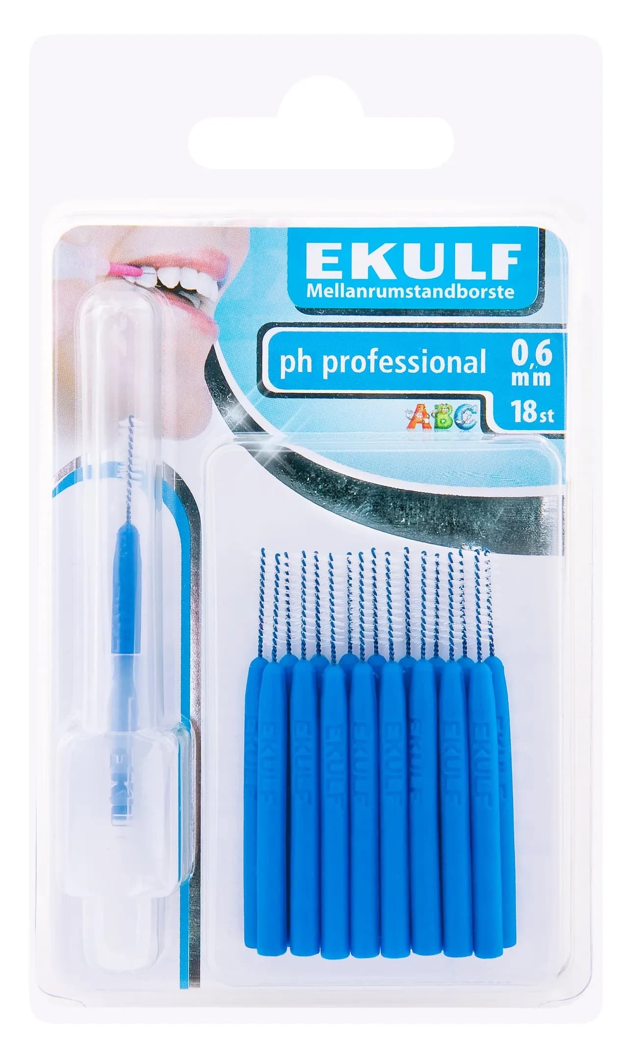 Ekulf Ph Professional Mellanrumsborste 0,6 mm 18-pack