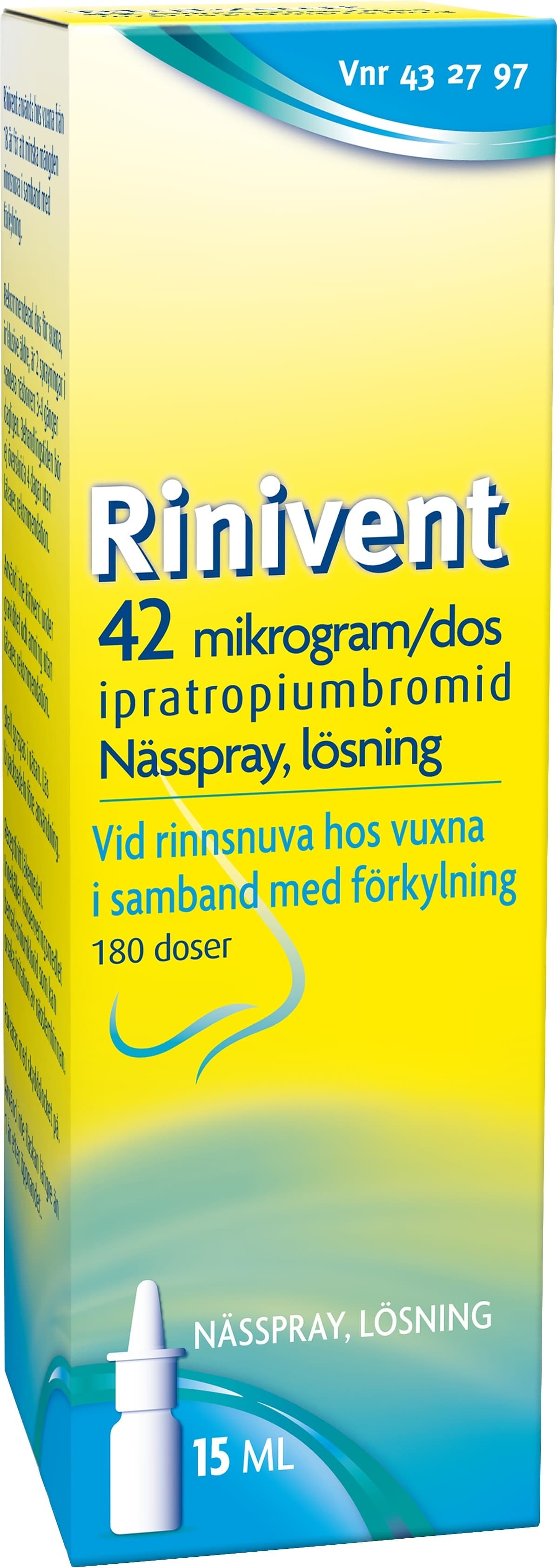 Rinivent nässpray 42 ug/dos 180 doser