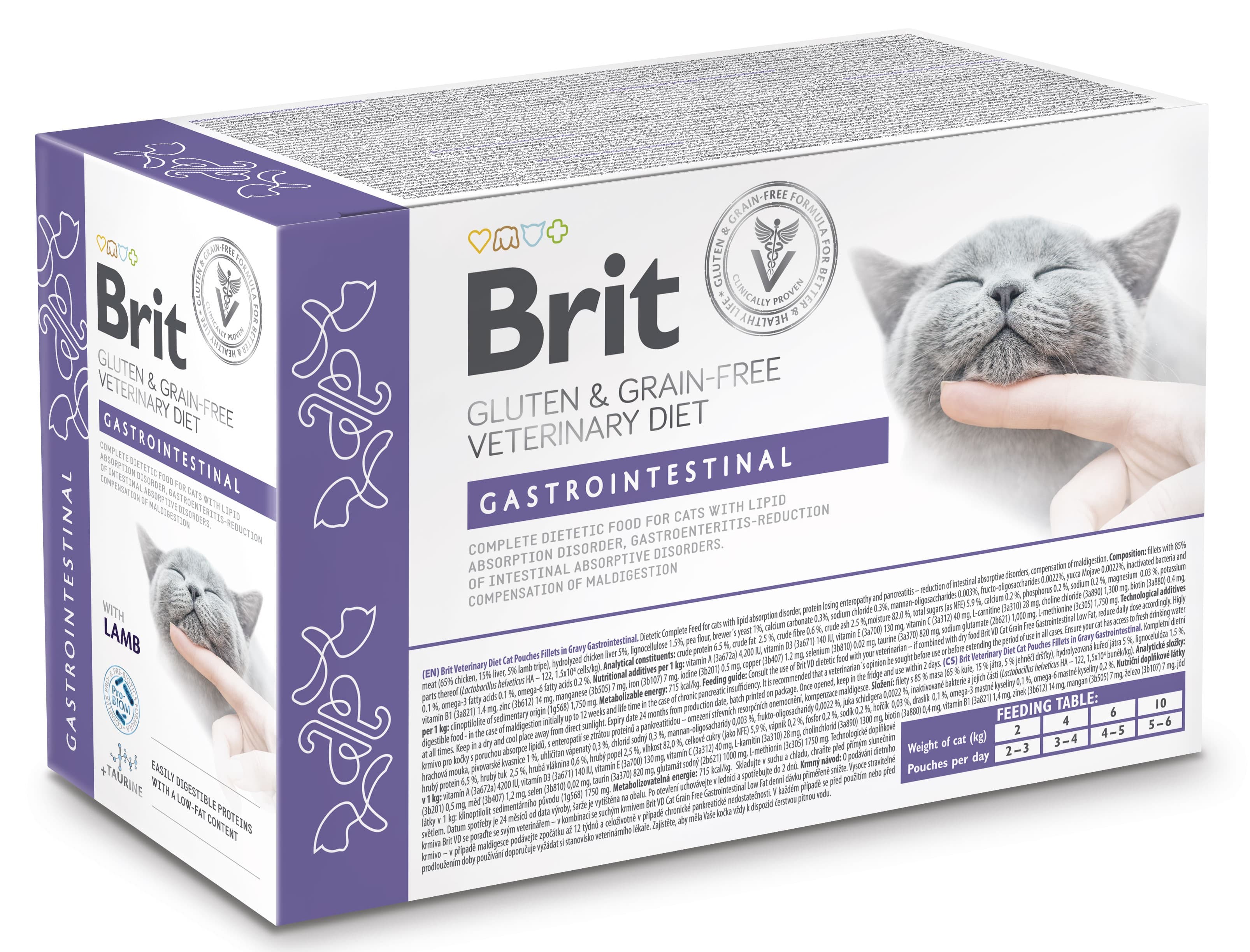 Brit Veterinary Diet Cat Gastrointestinal Grain Free Pouch 12 x 85 g