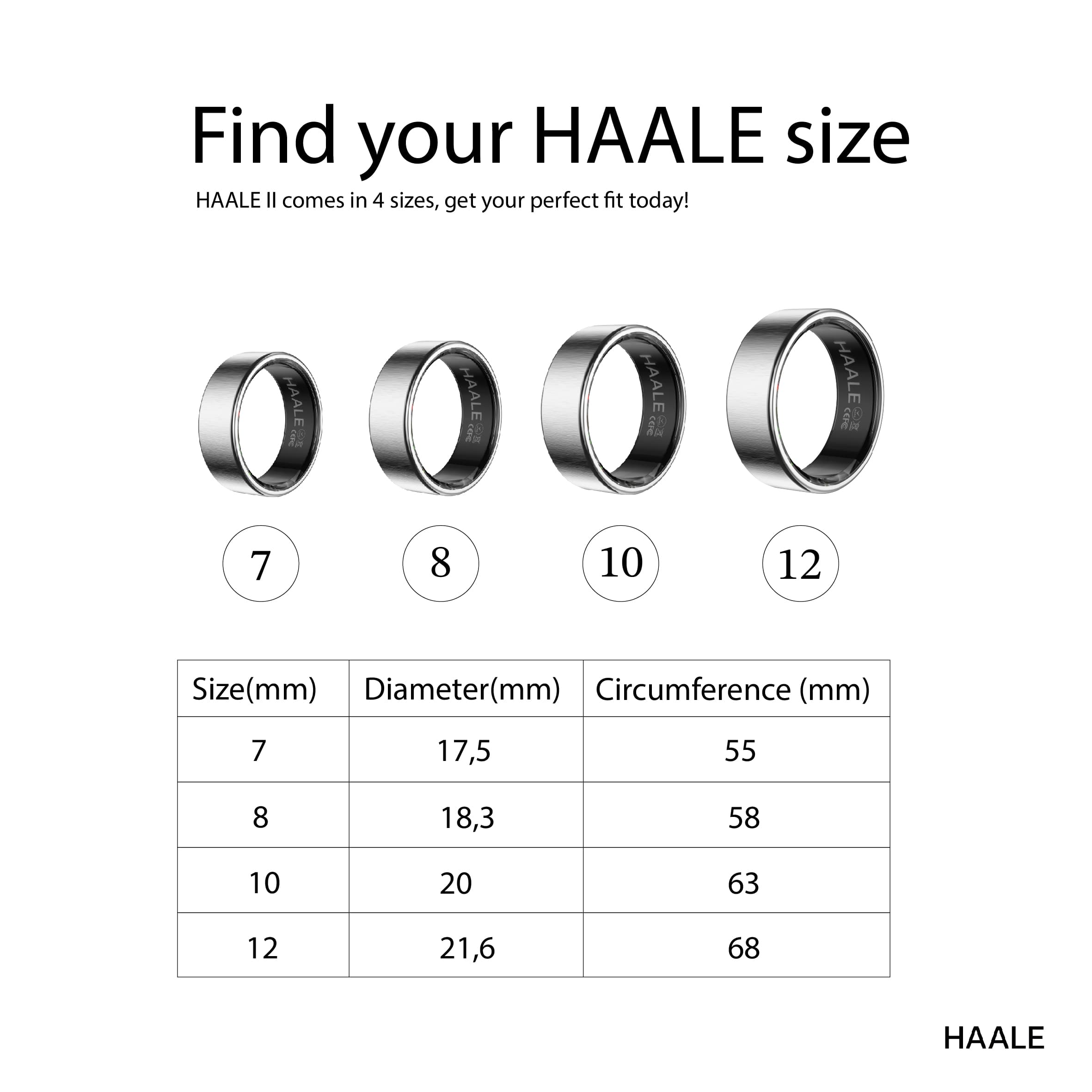 Haale II Sizing kit 2