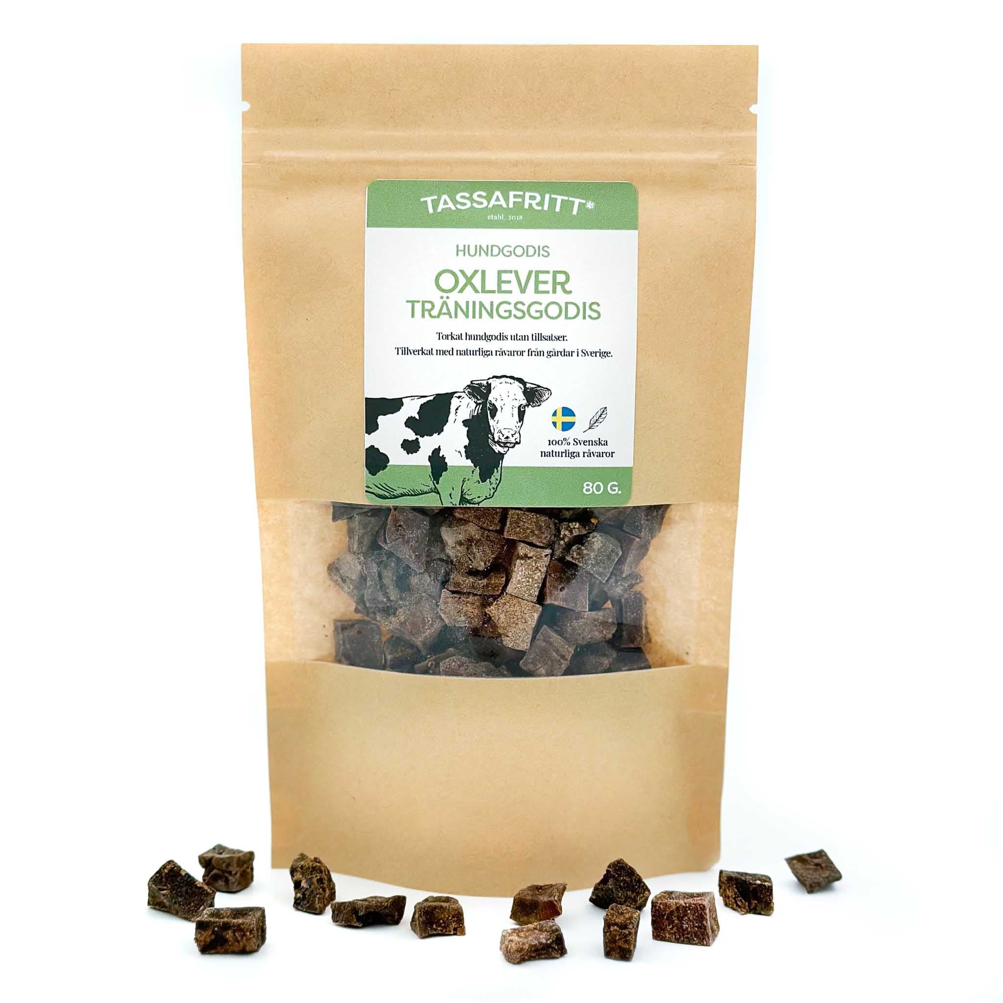 TassaFritt Oxlever Träningsgodis 80 g