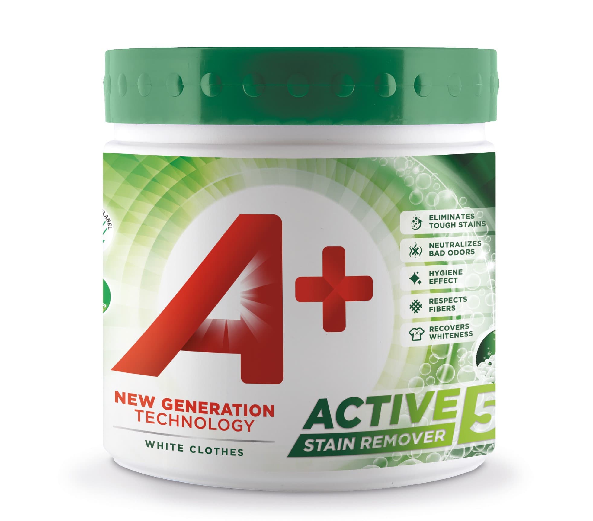 A+ Active5 White Fläckborttagning Pulver 465 g