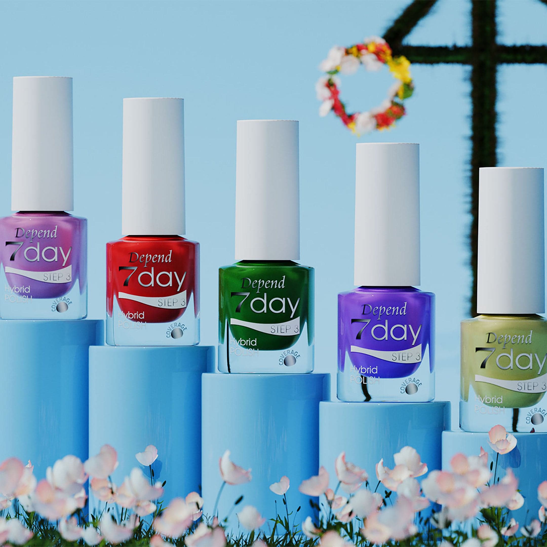 Depend 7day Hybrid Polish 7352 Fun and Games 5 ml - produktbild 5