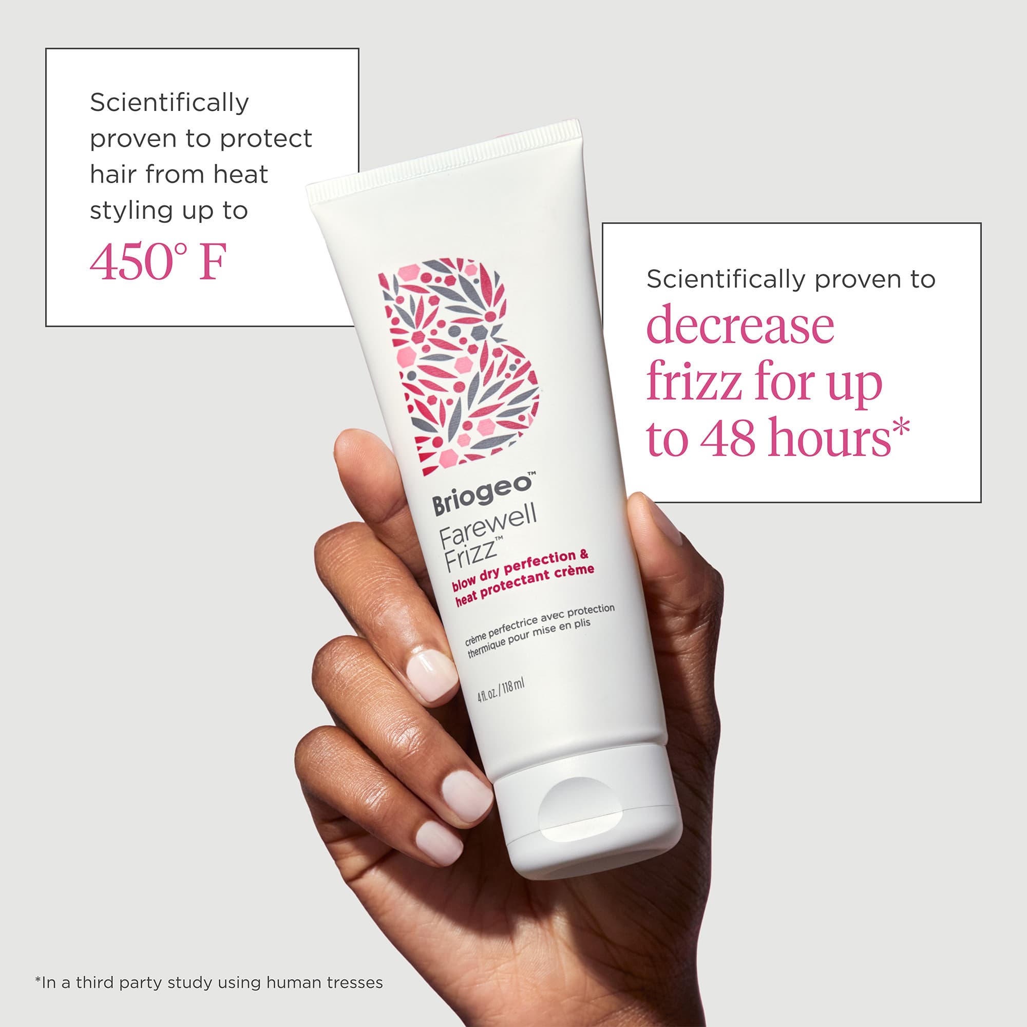 Briogeo Farewell Frizz Blow Dry Perfection Heat Protectant Cream 118ml 2