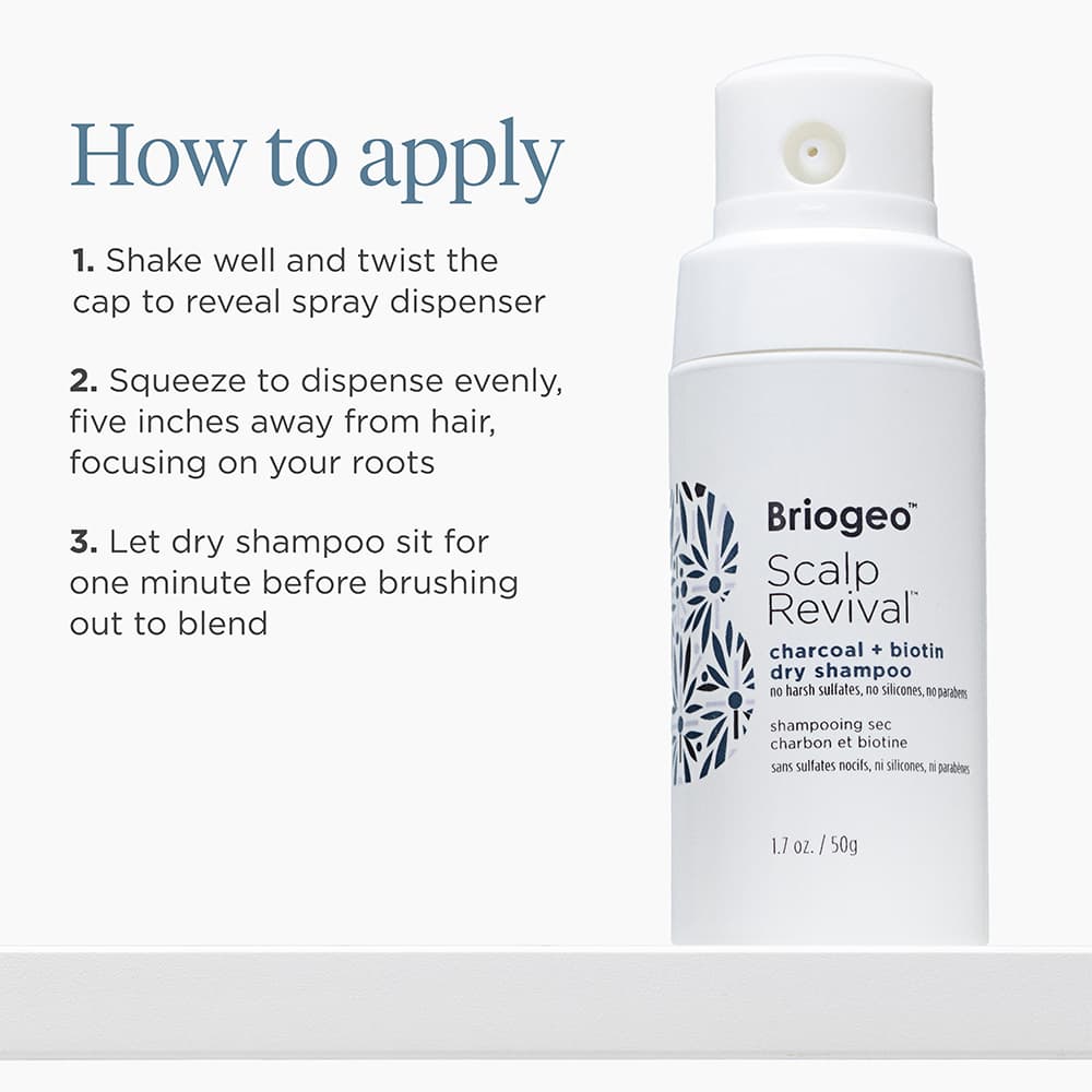 Briogeo Scalp Revival Charcoal + Biotin Dry Schampo 50 ml 4