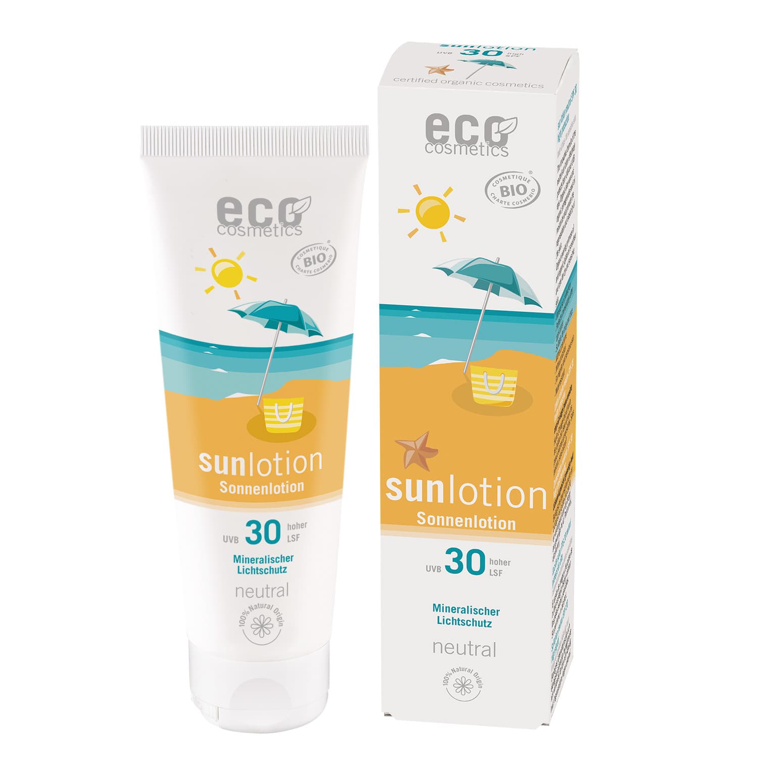 Eco Cosmetics Sollotion Neutral SPF30 Aloe Vera & Granatäpple EKO 125 ml