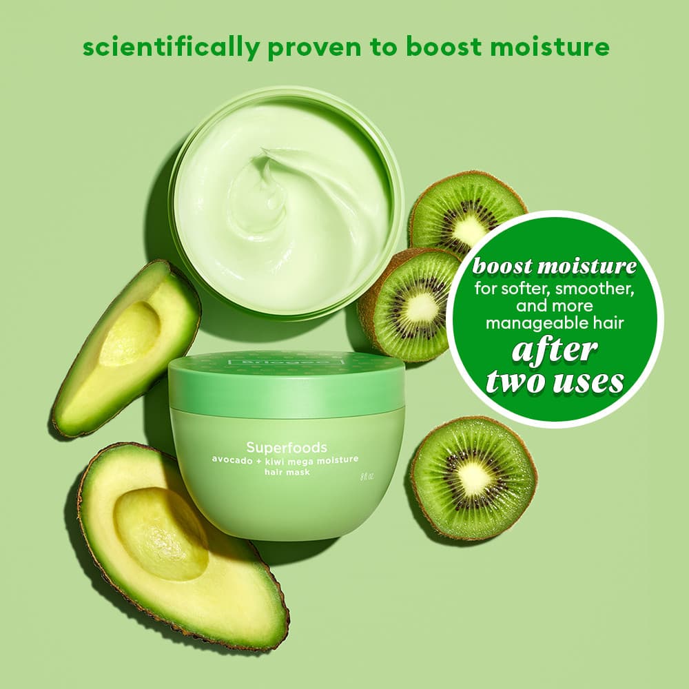 Briogeo Superfoods Avocado + Kiwi Mega Moisture Hair Mask 240 ml - produktbild 2