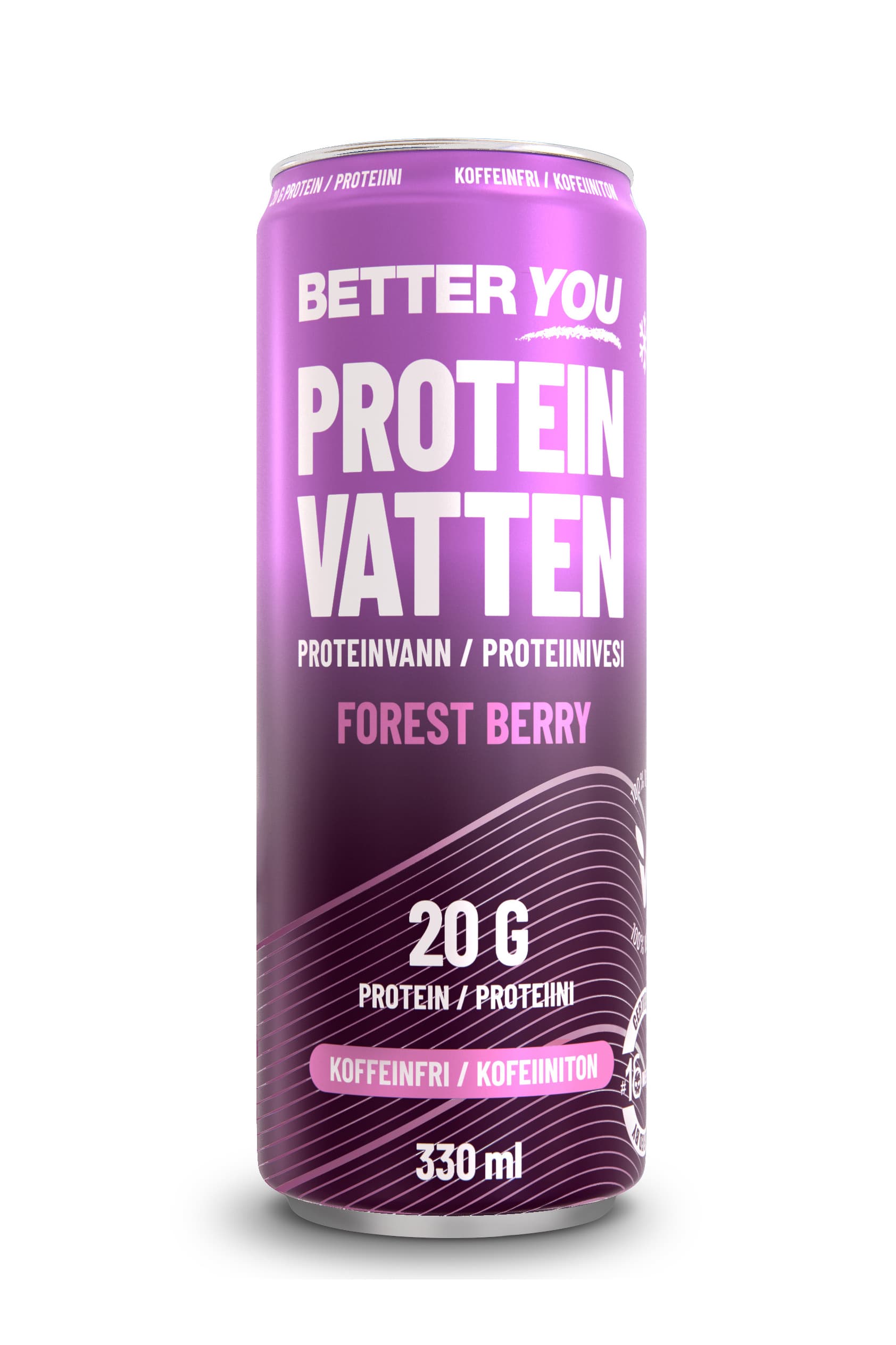 Better You Proteinvatten Forest Berry Koffeinfri 330 ml