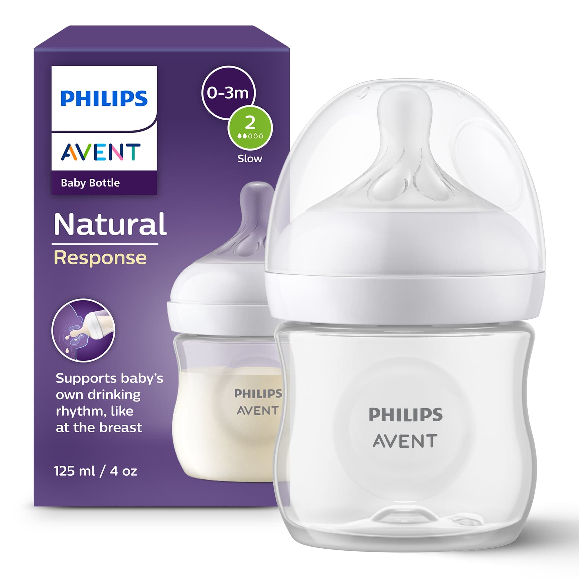 Philips Avent Natural Response Flaska 125 ml - produktbild 2