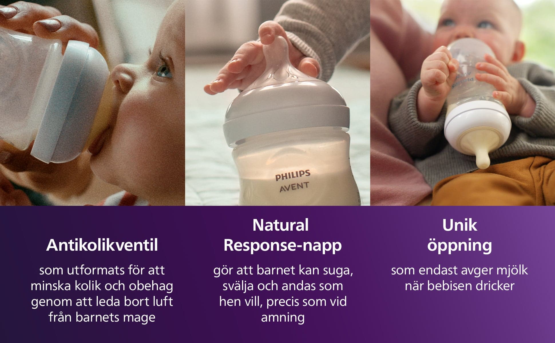 Philips Avent Natural Response Flaska 125 ml - produktbild 3