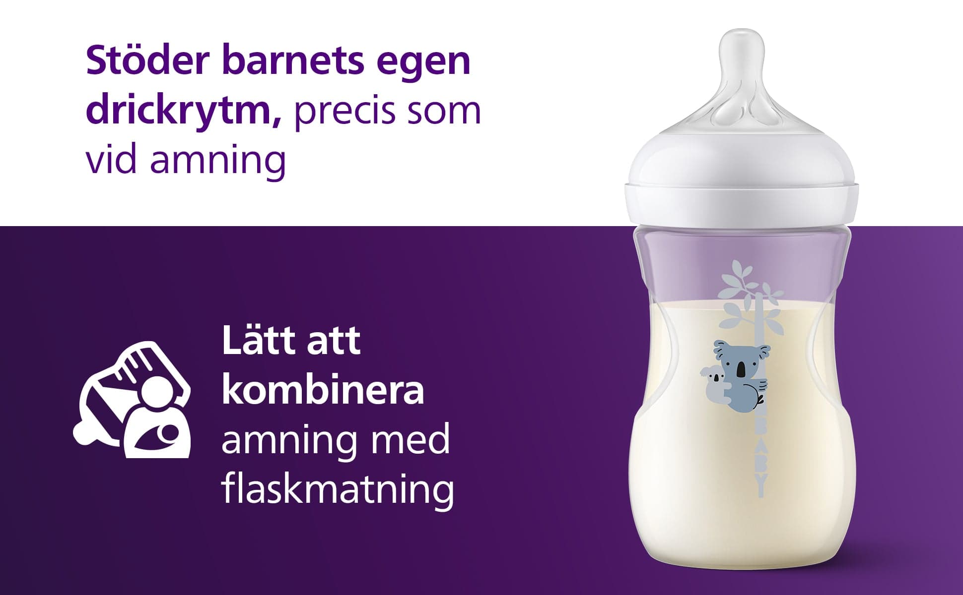 Philips Avent Natural Response Flaska Koala 260 ml - produktbild 4