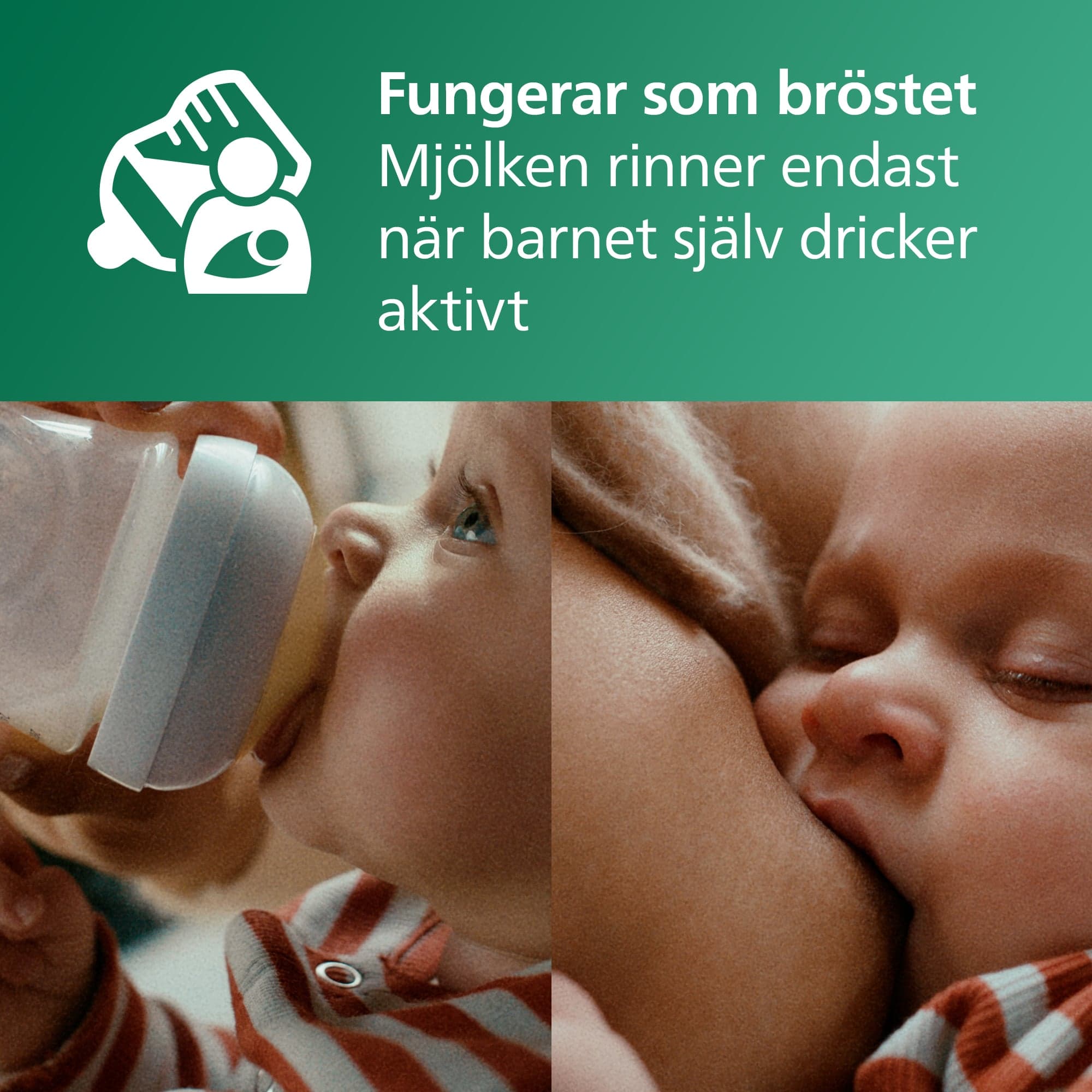 Philips Avent Natural Response Glasflaska 240 ml - produktbild 2