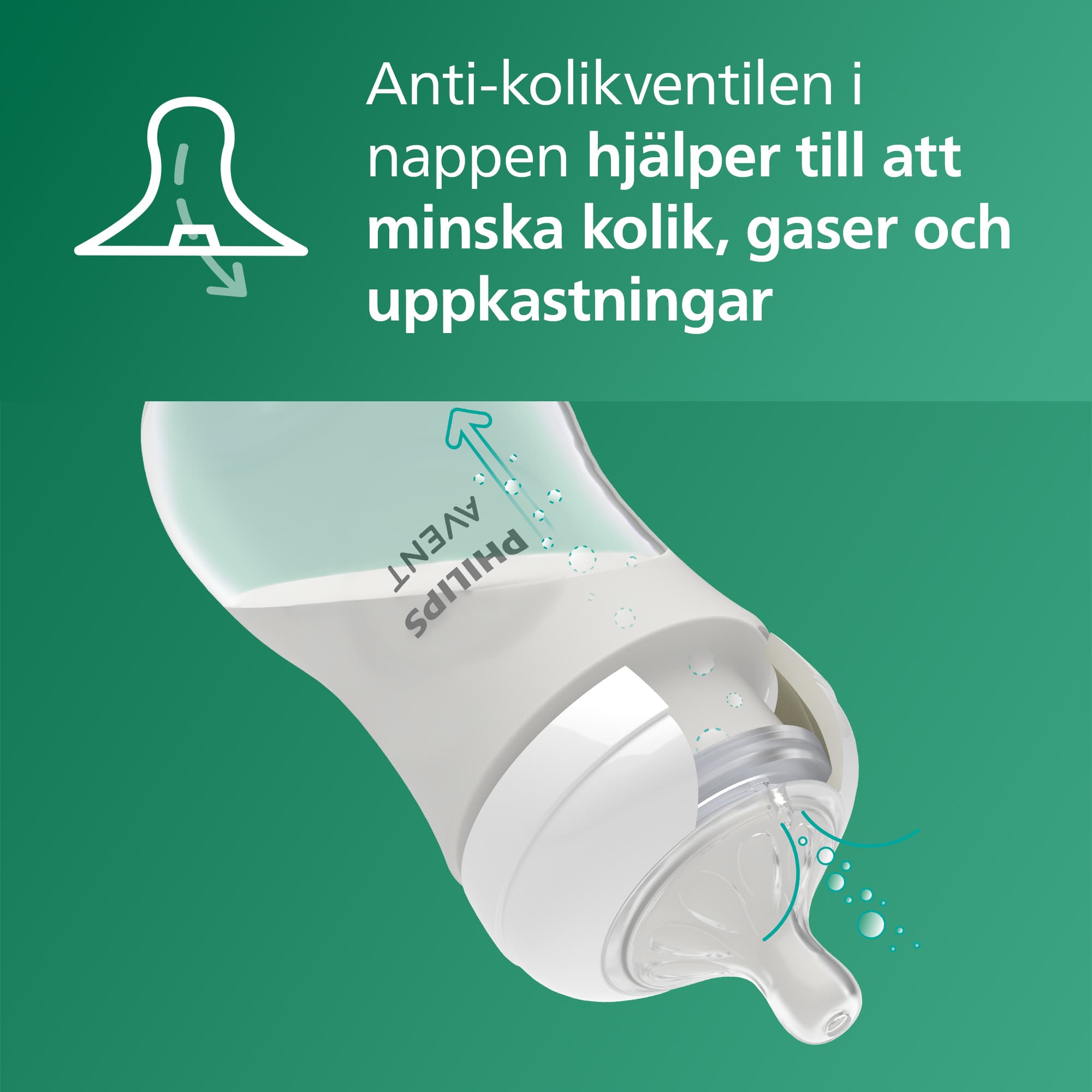 Philips Avent Natural Response Glasflaska 120 ml - produktbild 4