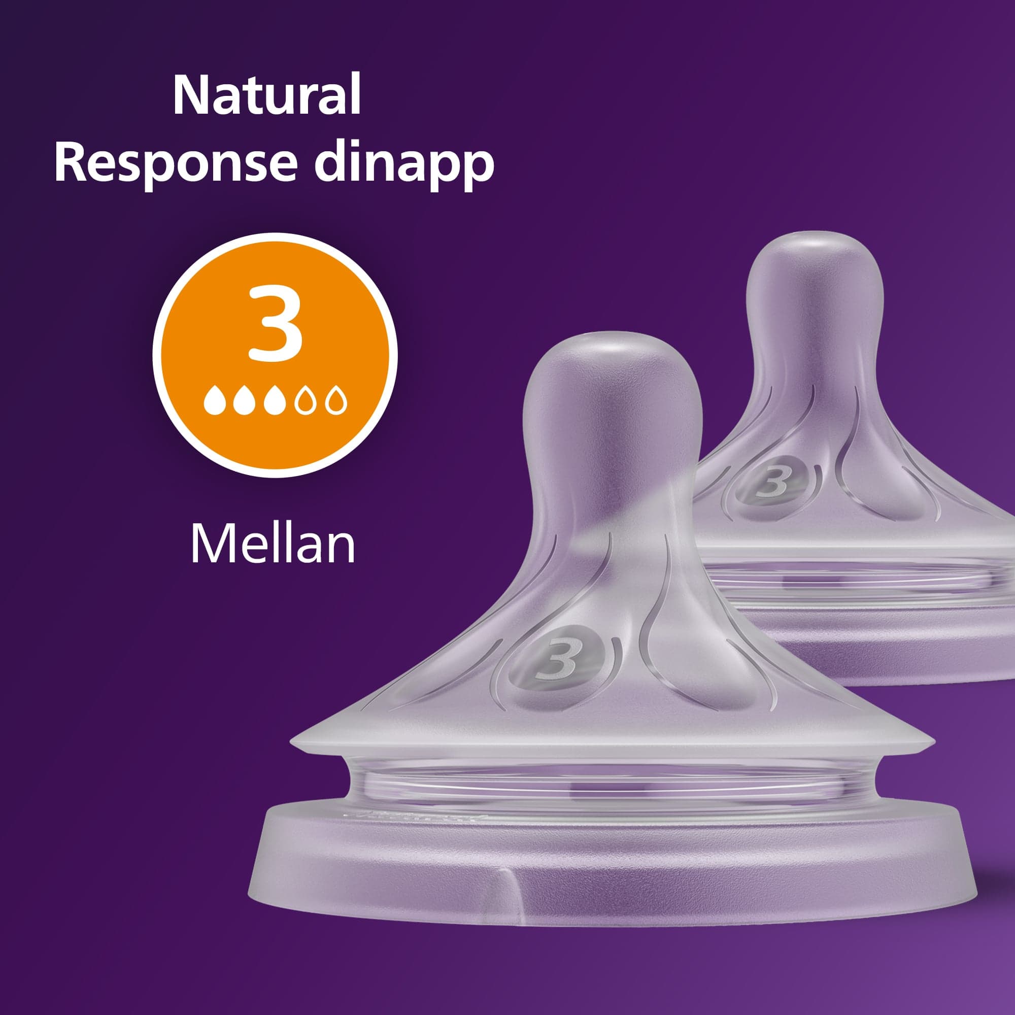 Philips Avent Natural Response Flasknapp (3) 1m+ - produktbild 5
