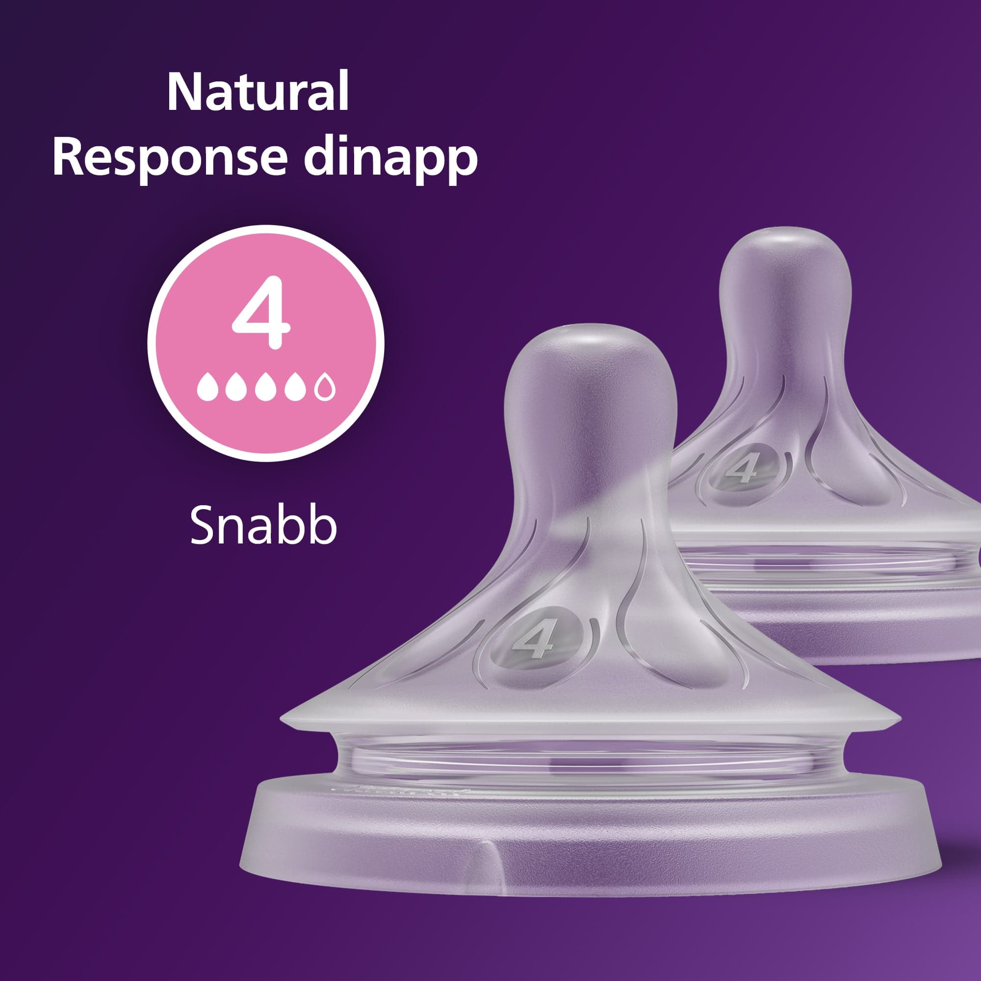 Philips Avent Natural Response Flasknapp (4) 3m+ - produktbild 5