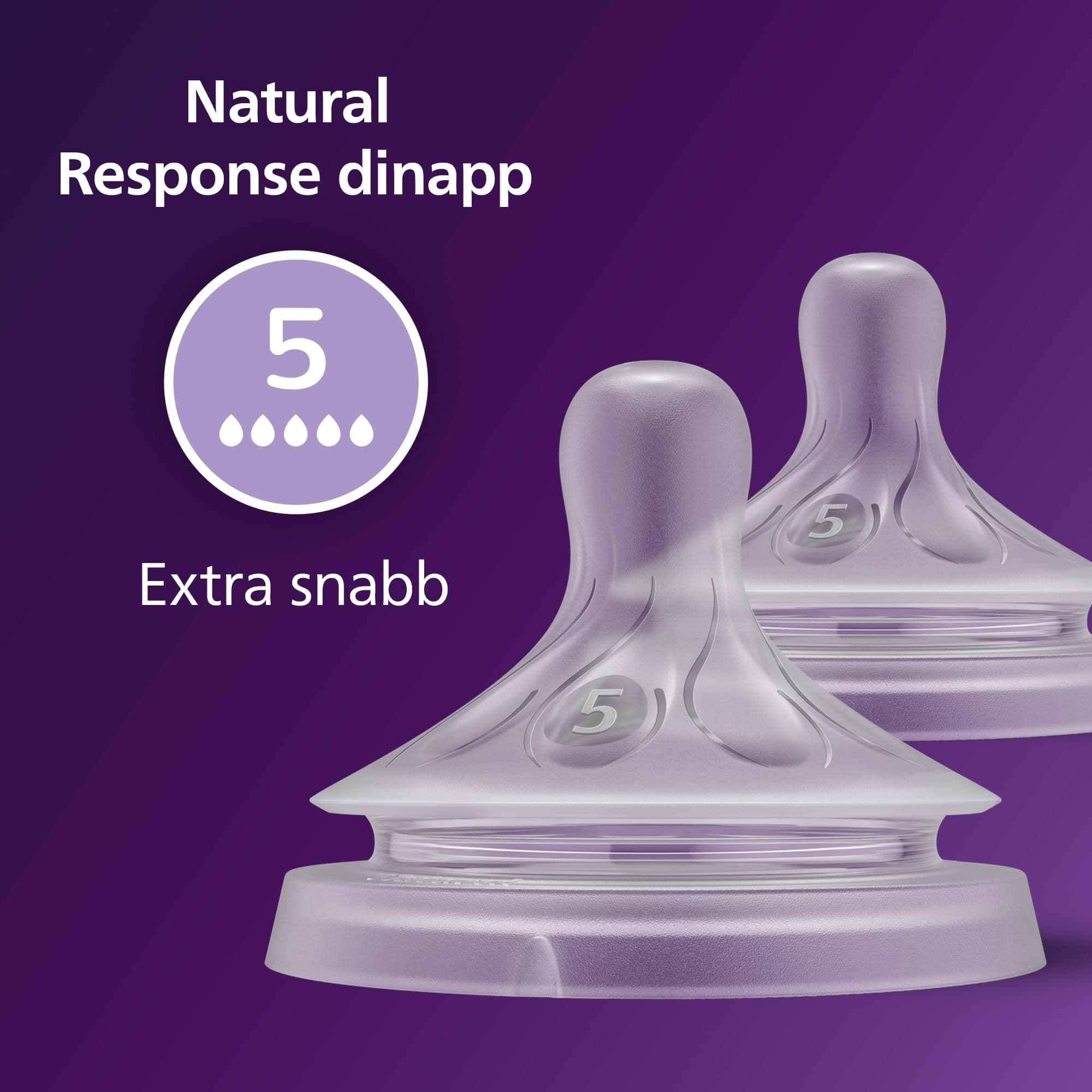 Philips Avent Natural Response Flasknapp (5) 6m+ - produktbild 5