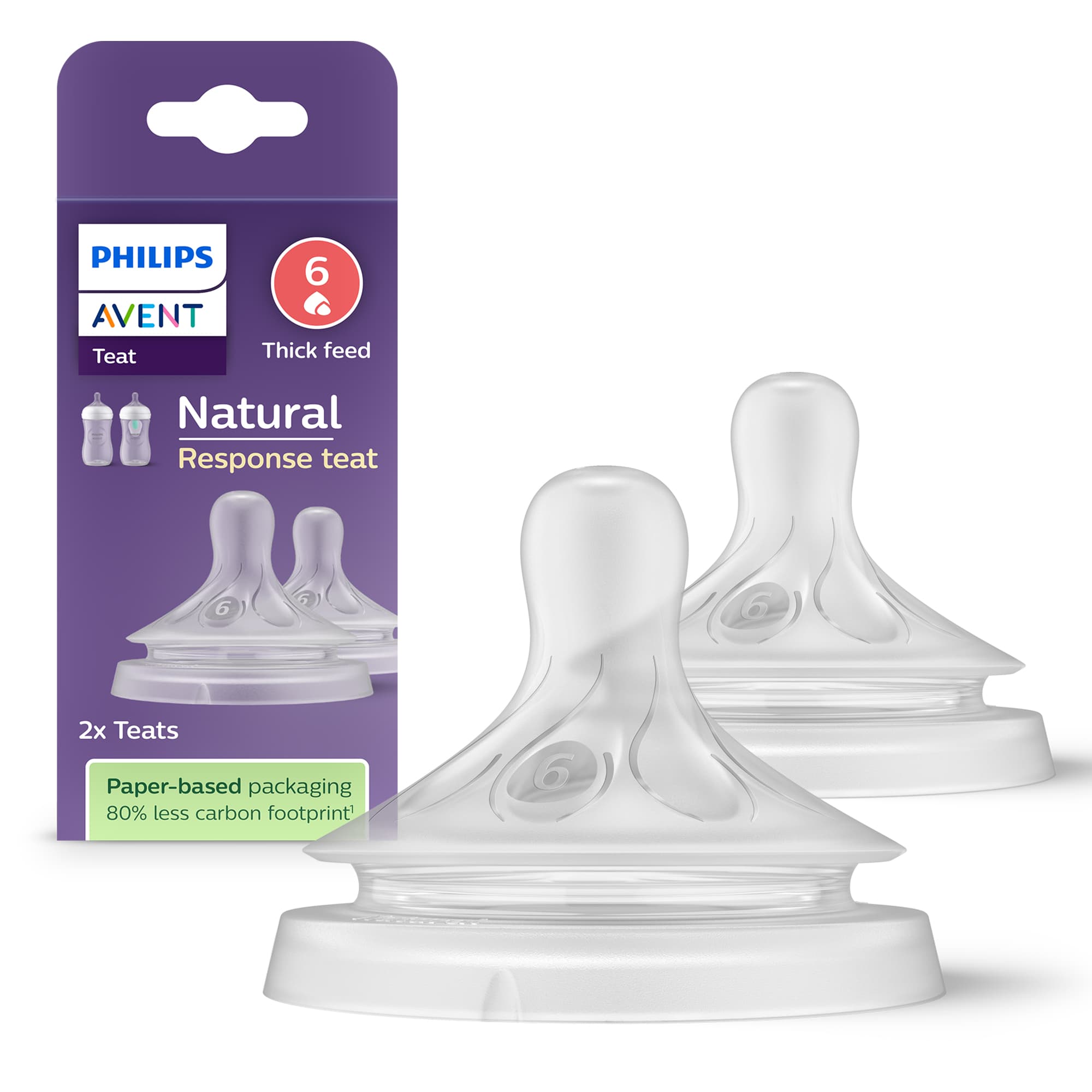 Philips Avent Natural Response Flasknapp (6) 6m+ - produktbild 2