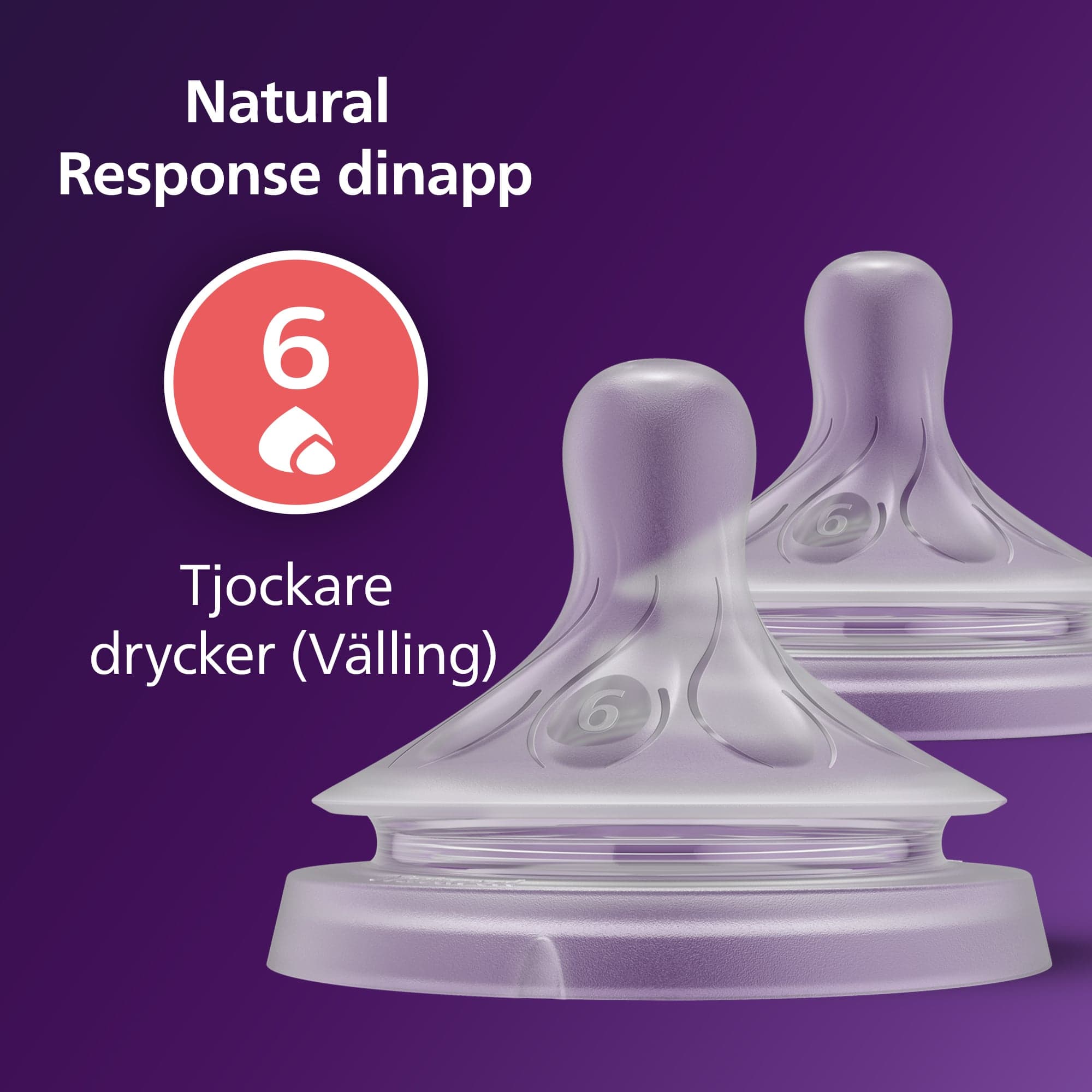 Philips Avent Natural Response Flasknapp (6) 6m+ - produktbild 5