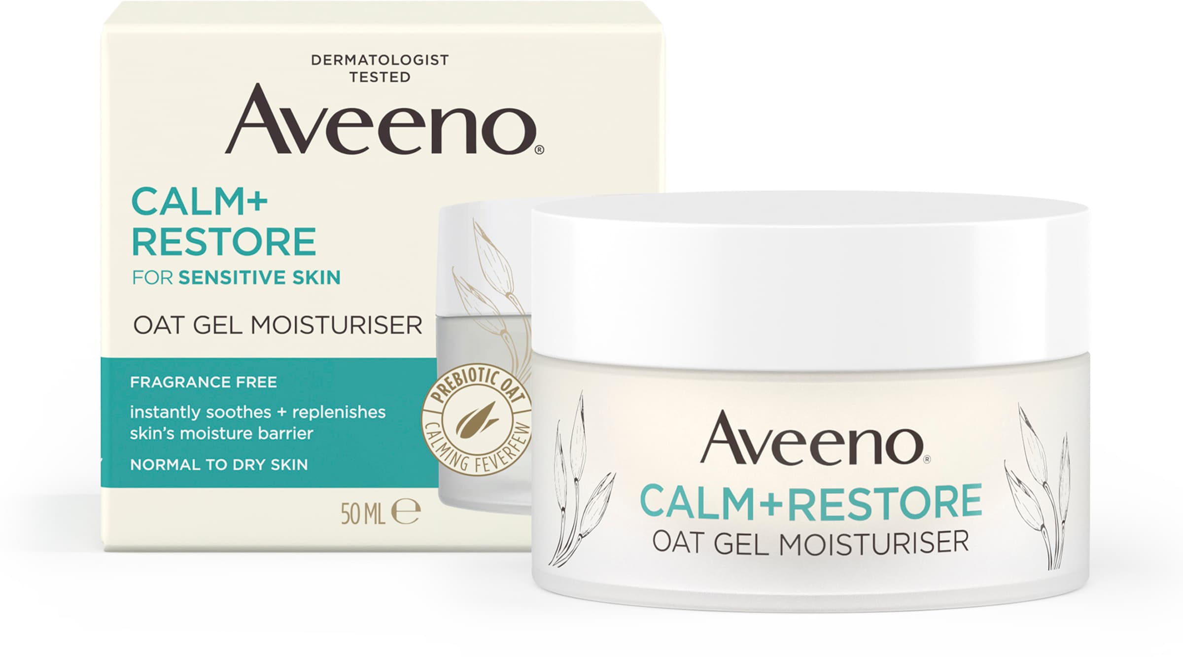 Aveeno CALM+RESTORE Oat Gel Moisturiser 50 ml