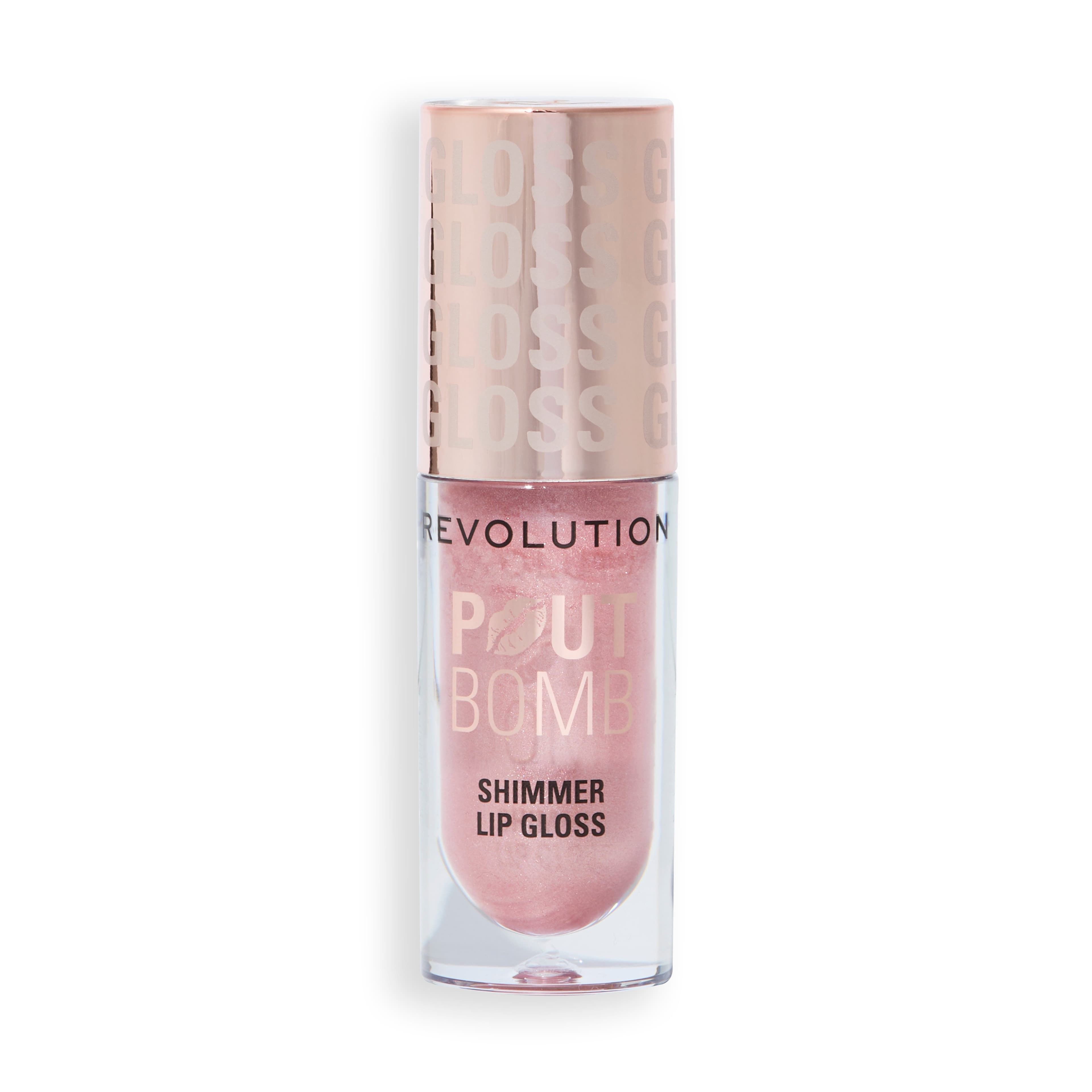 Revolution Pout Bomb Shimmer Gloss Shine Pink 4,5 ml 3