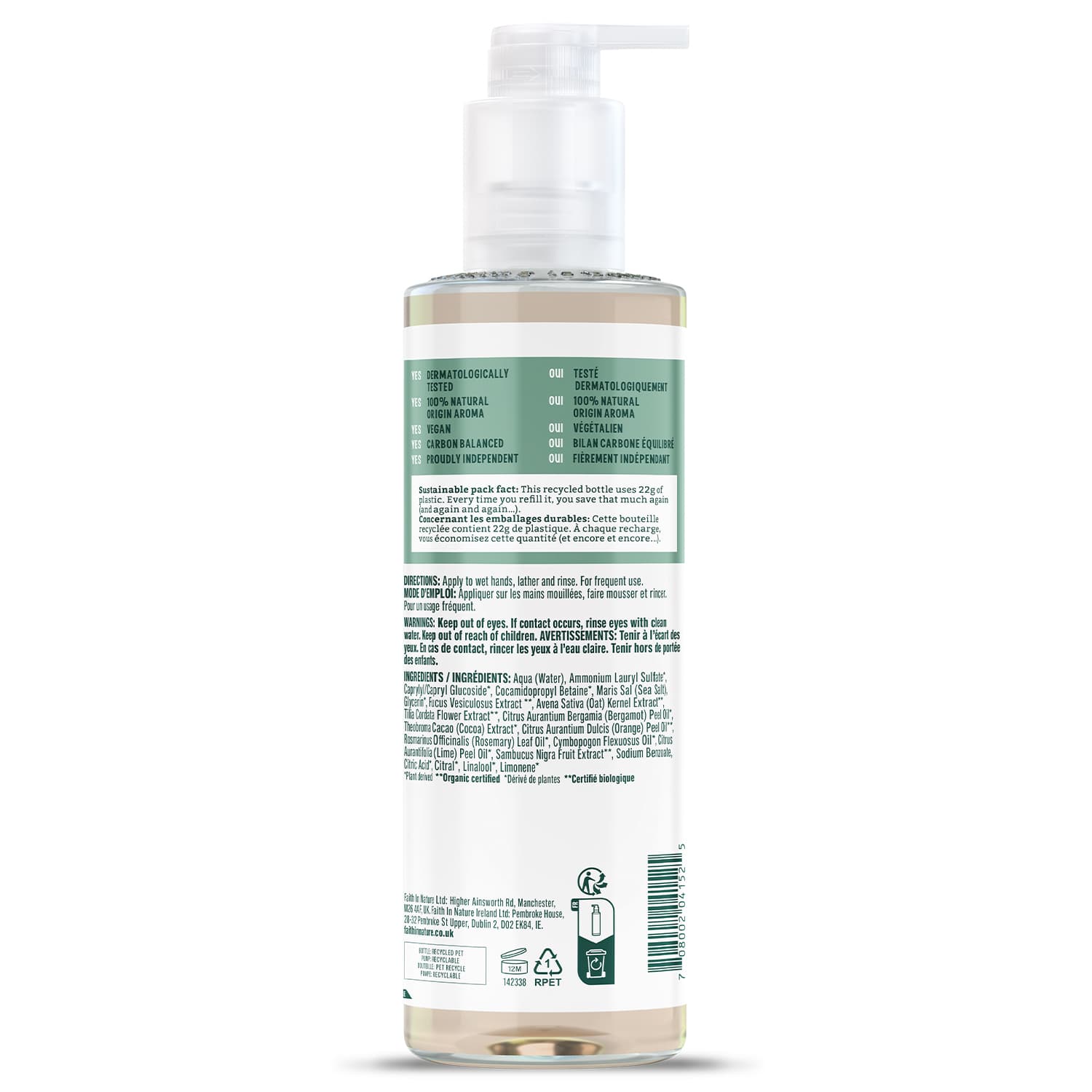 Faith in Nature Seaweed & Citrus Hand Wash 400 ml 2