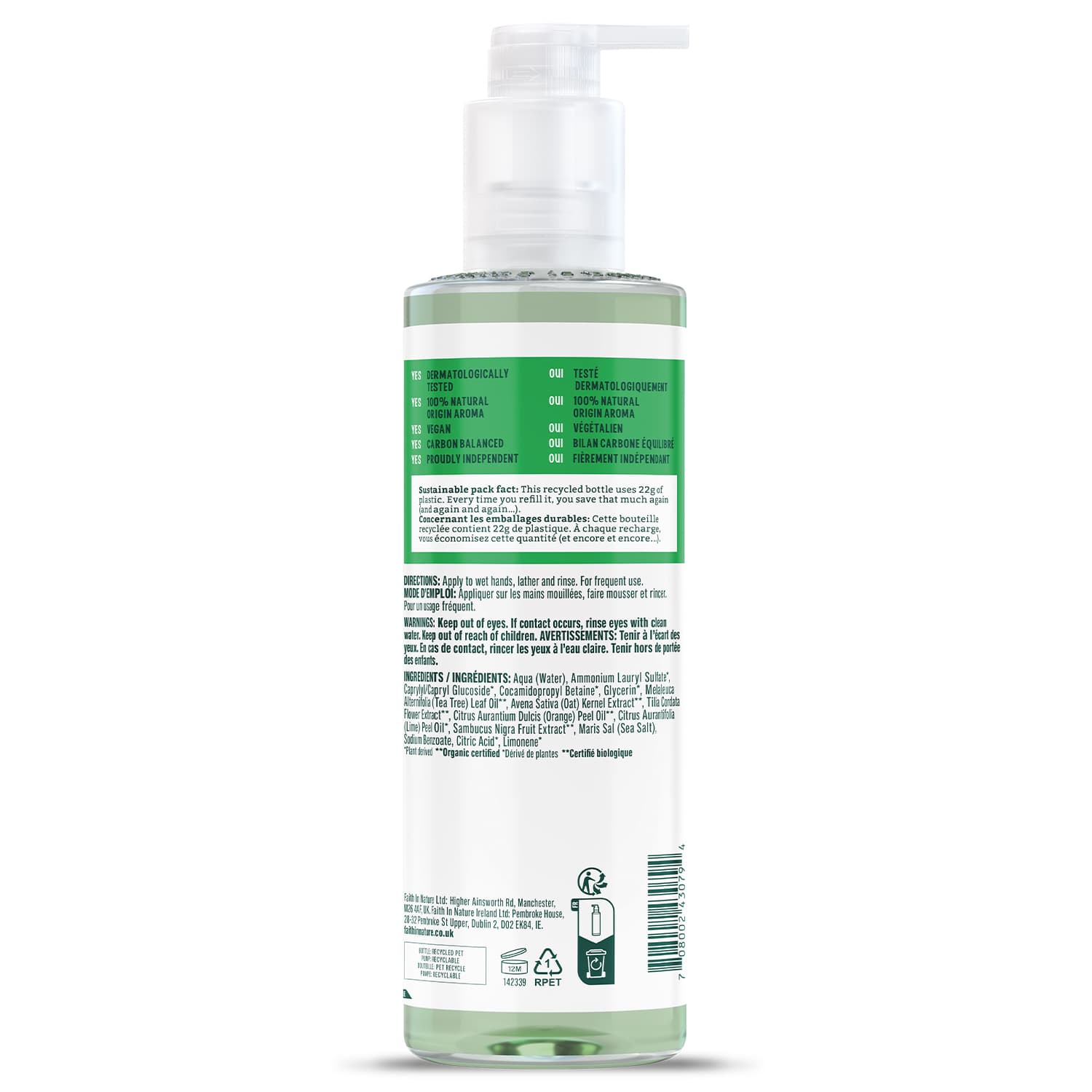 Faith in Nature Hand Wash Tea Tree 400 ml 2