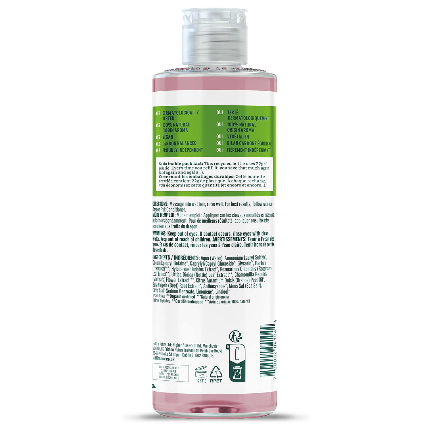 Faith in Nature Shampoo Dragon Fruit 400 ml 2