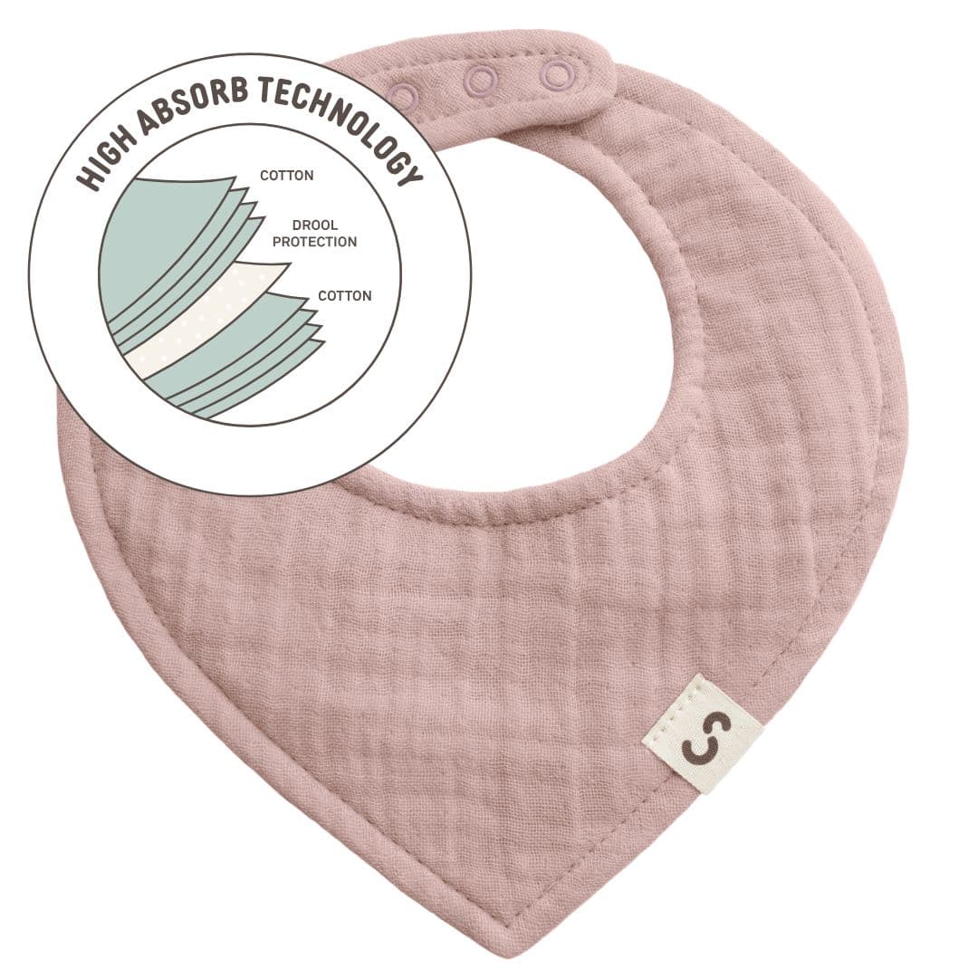 STUCKIES High Absorbency Bib Pink