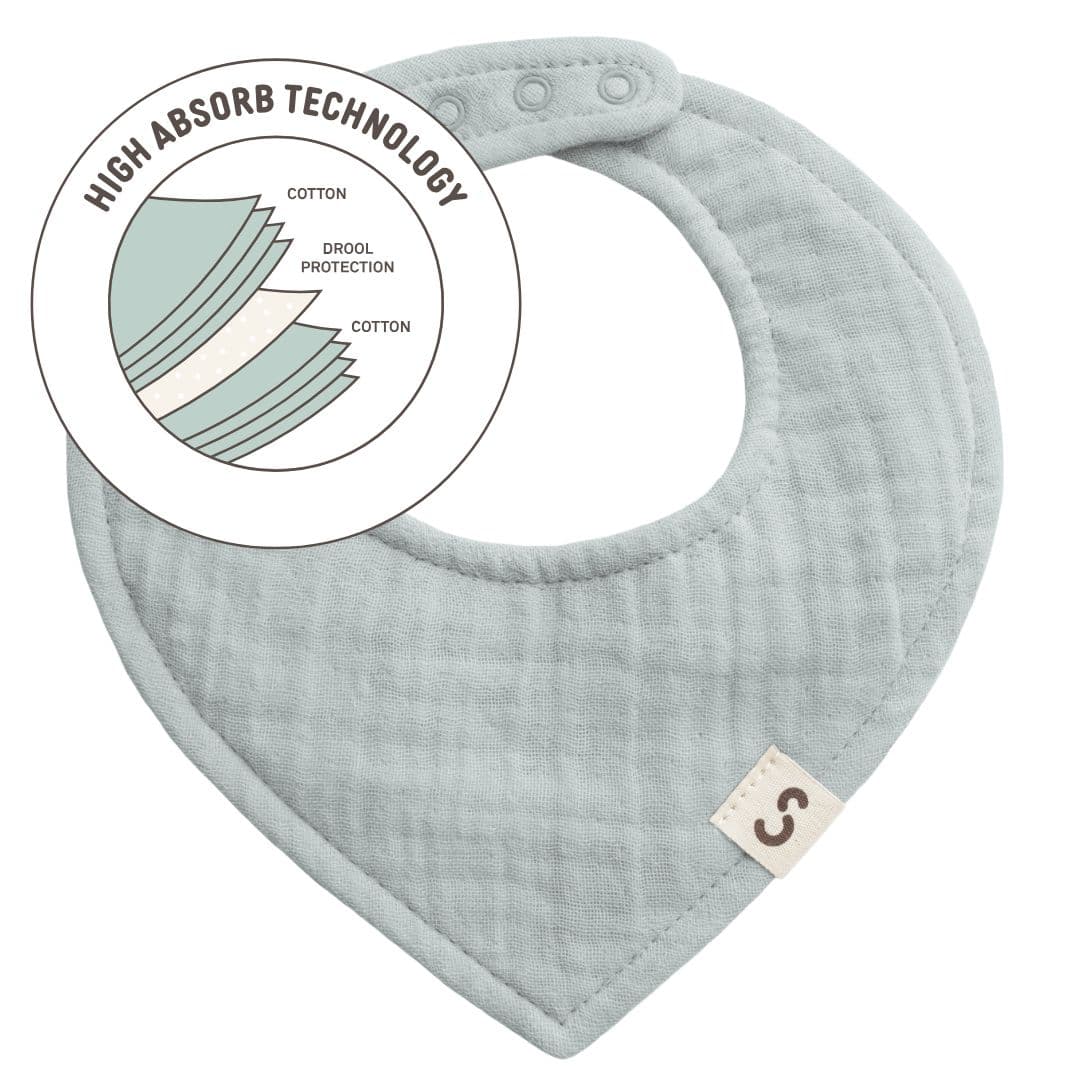 STUCKIES High Absorbency Bib Grey