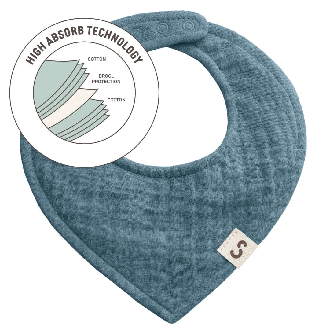 STUCKIES High Absorbency Bib Petroleum