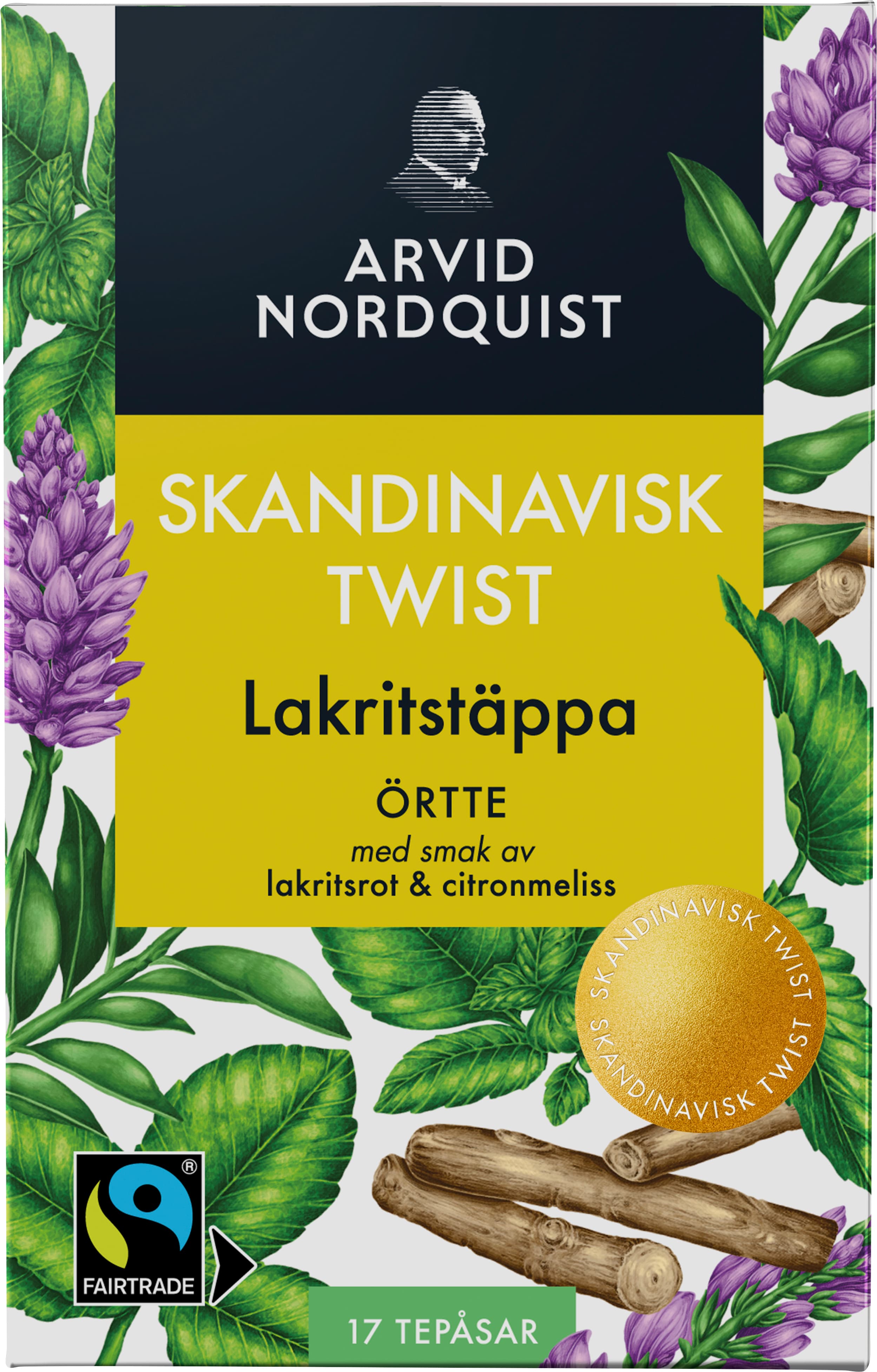 Arvid Nordquist Lakritstäppa 17 tepåsar