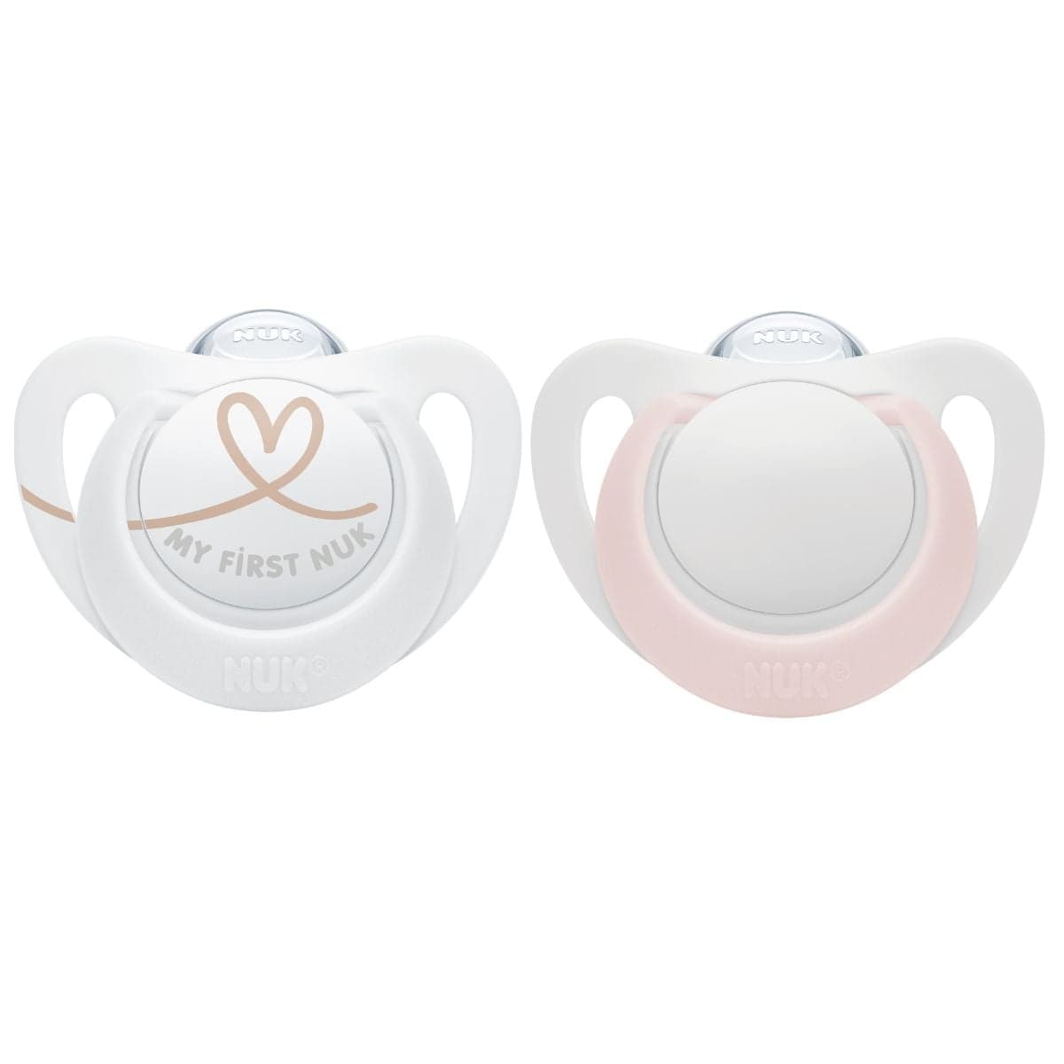 NUK Star Silikon 0-6 mån Pink 2 st