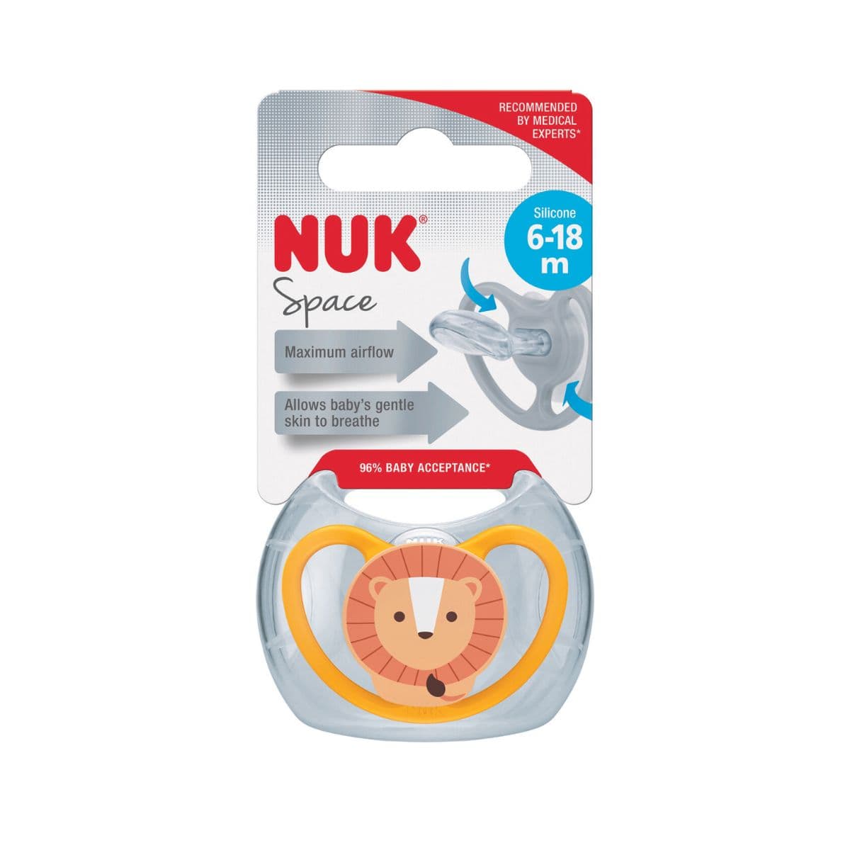 NUK Space Silikon 6-18 mån 1 st - produktbild 2