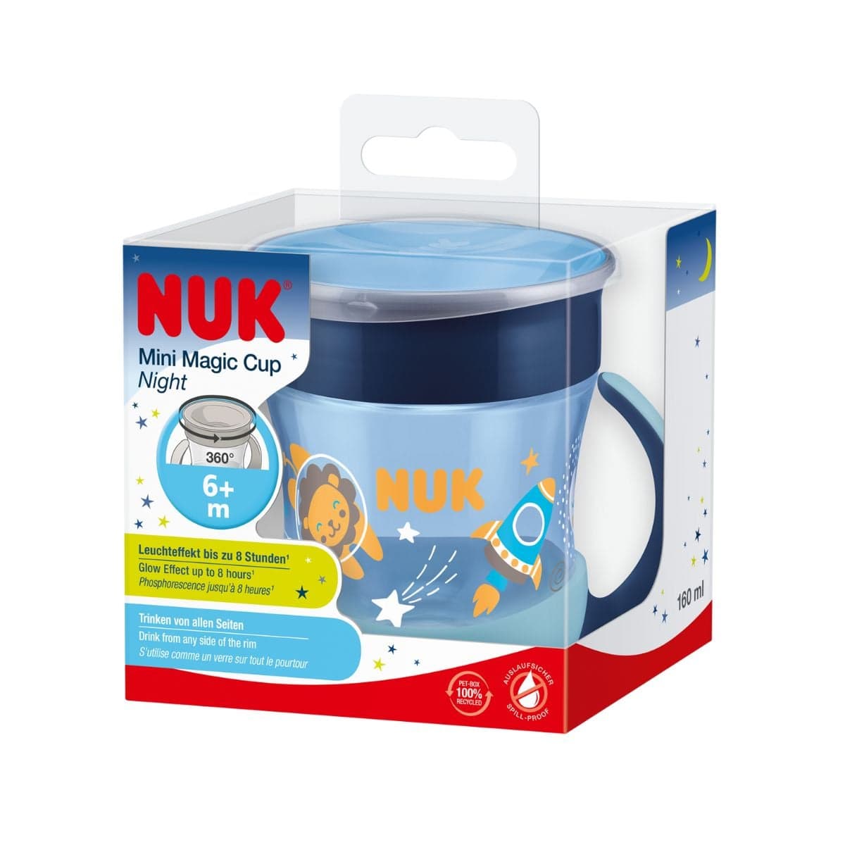 NUK Evolution Mini Magic Cup 160 ml Night Blue - produktbild 2