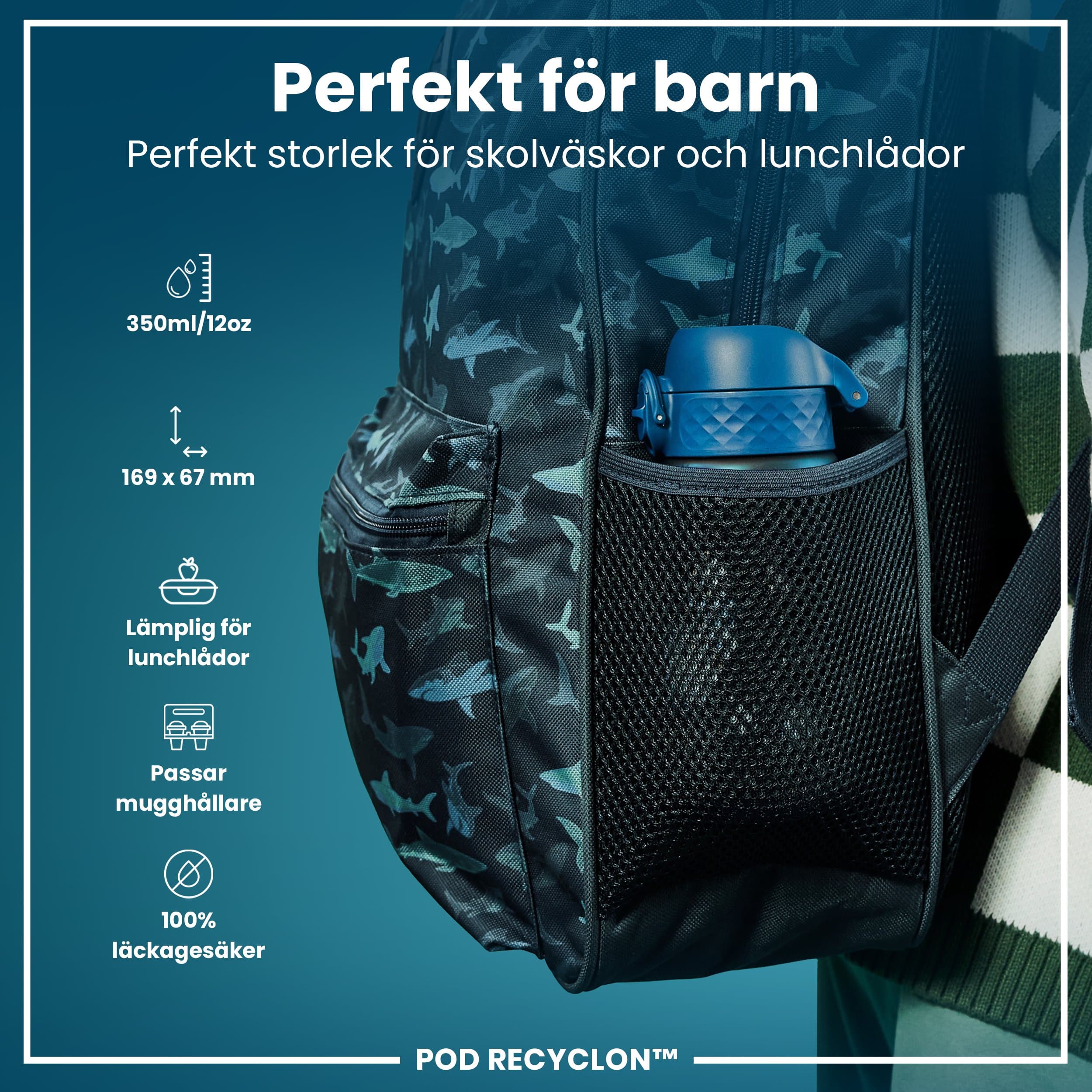 ION8 Vattenflaska För Barn Rymdresa 350 ml 2