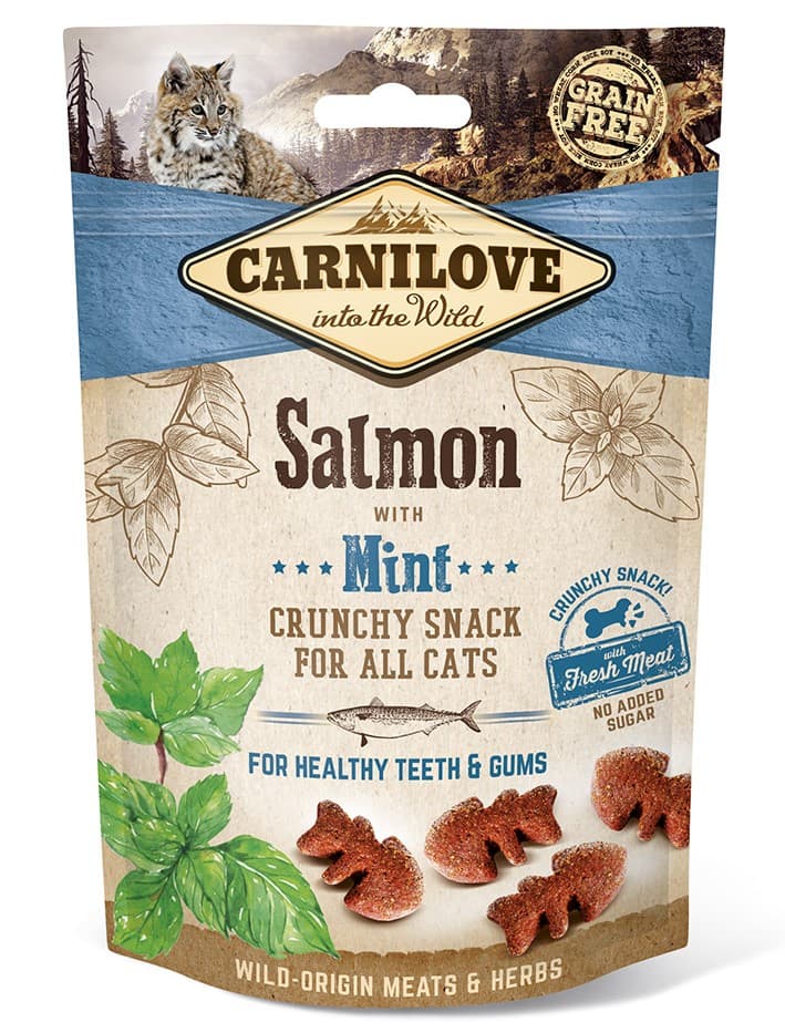 Carnilove Cat Crunchy Snack Salmon w. Mint 50 g