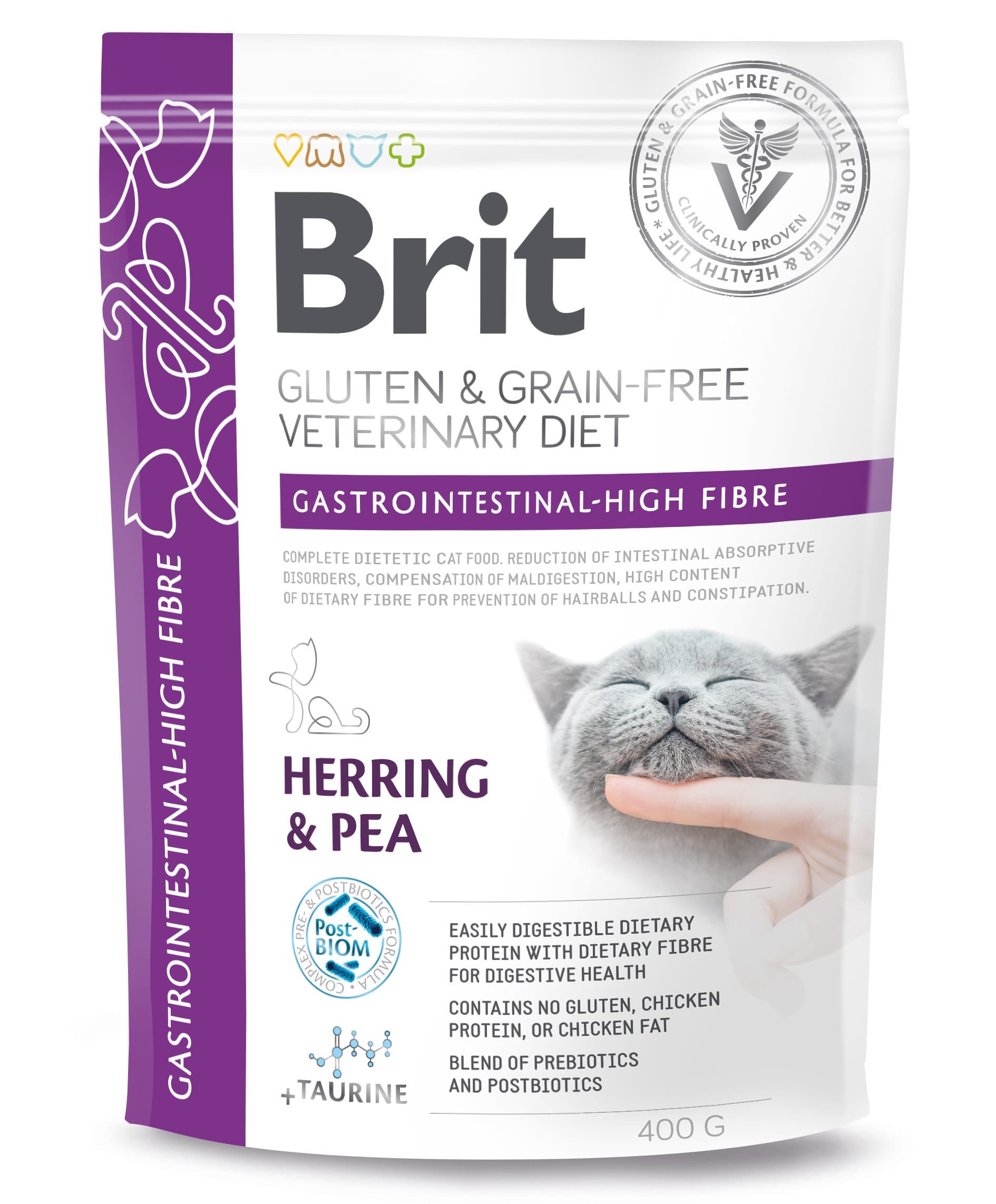 Brit Veterinary Diet Cat Gastrointestinal High Fibre Grain Free 400 g