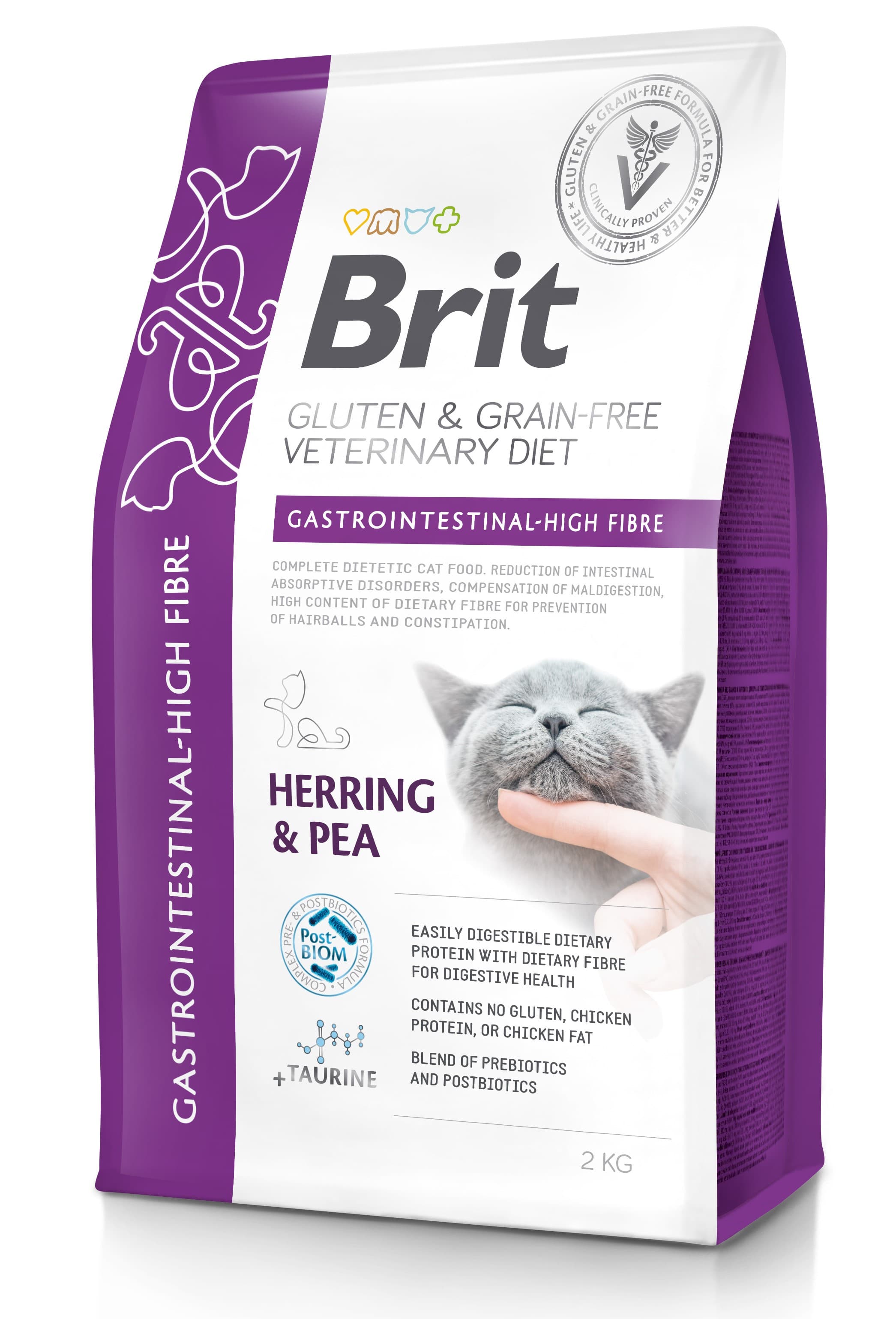 Brit Veterinary Diet Cat Gastrointestinal High Fibre Grain Free 2 kg