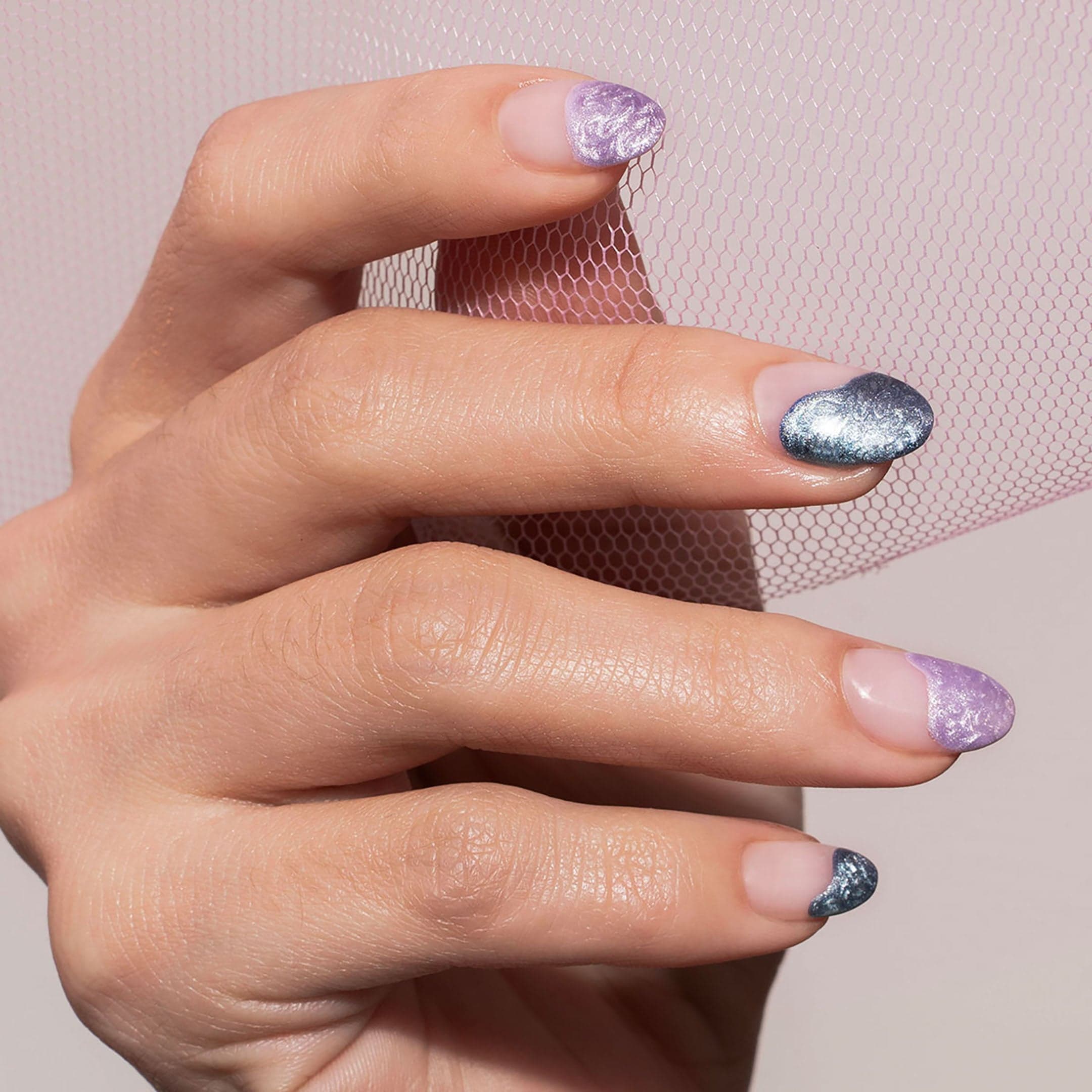 Depend Gel iQ Metallic Marble Lavender Jade 5 ml - produktbild 2
