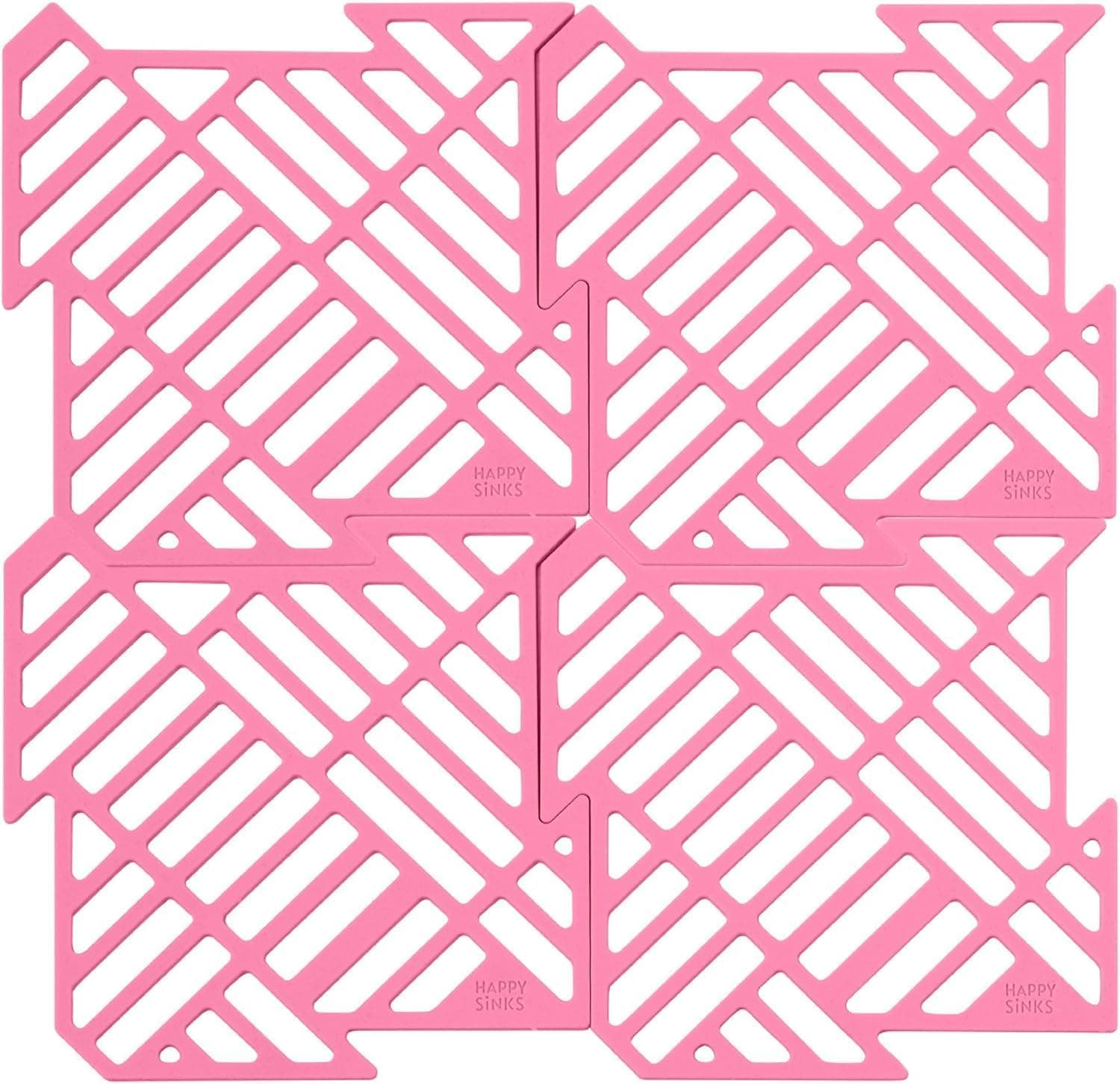 Happy Sinks Sink Mat Set Garden Rose 4 st