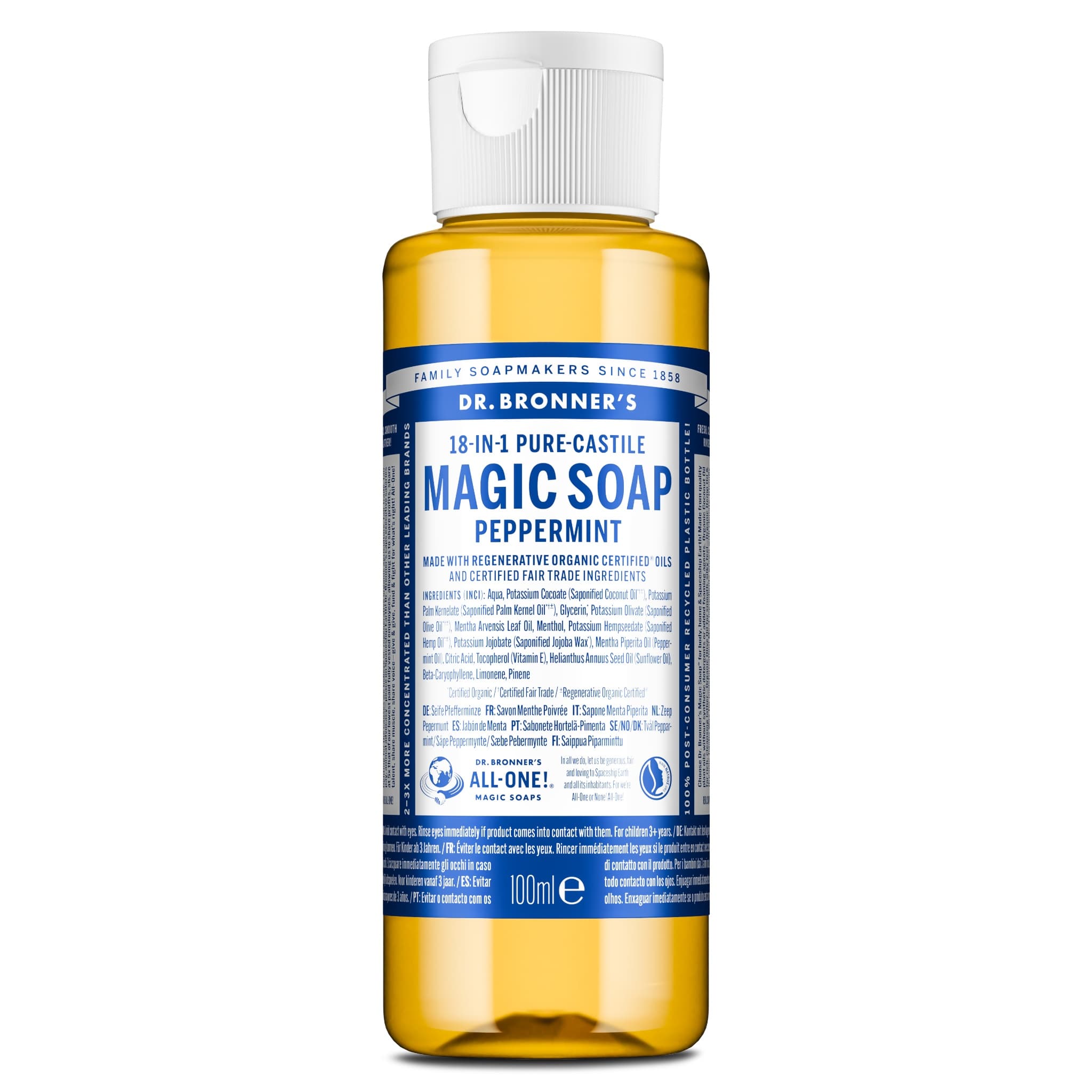 Dr. Bronner's Magic Soap Peppermint 100 ml