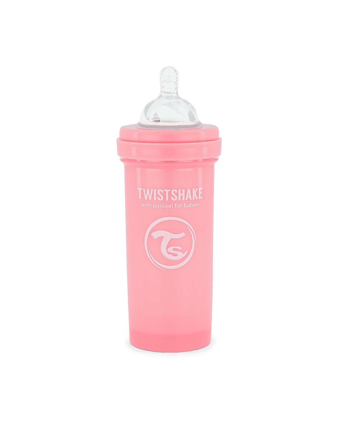 Twistshake Anti-Colic Pastell Rosa 260 ml - produktbild 2