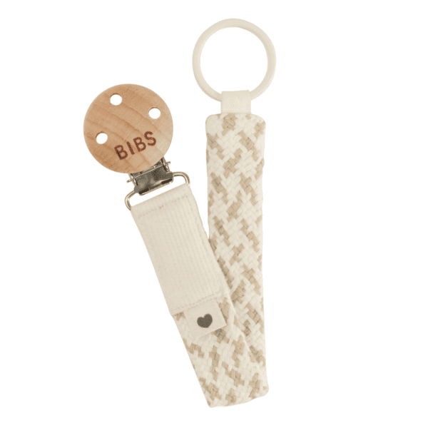 BIBS Paci Braid Ivory/Vanilla