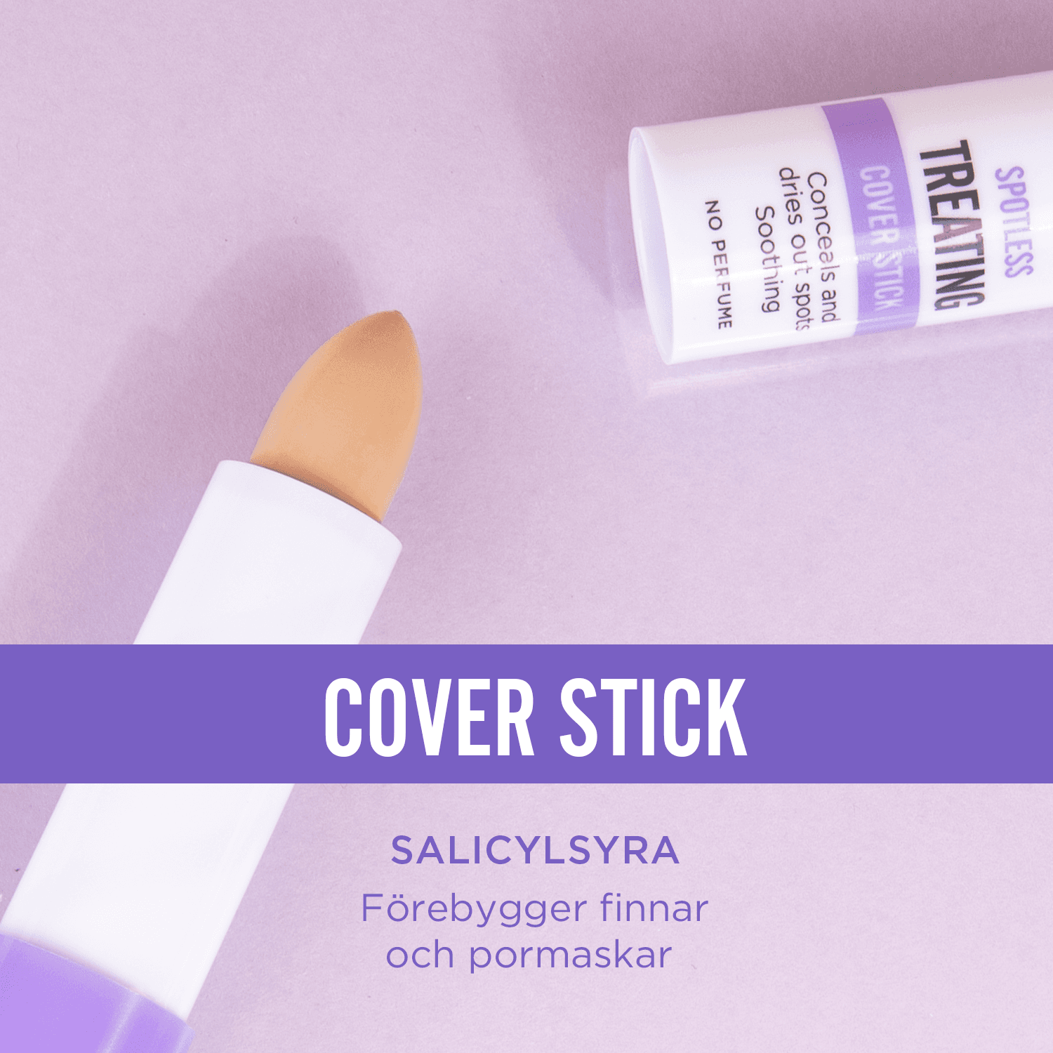 ACO Spotless Cover Stick Parfymfri 3,5 g - produktbild 3