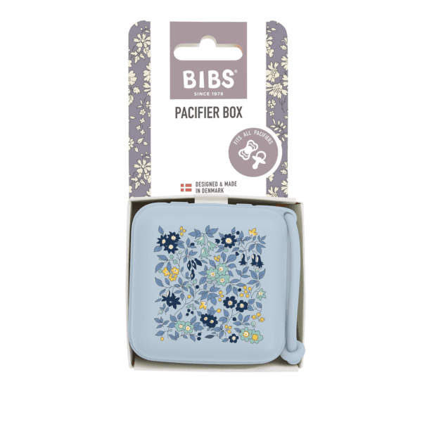 BIBS x Liberty Pacifier box Chamomile Lawn Baby Blue - produktbild 2