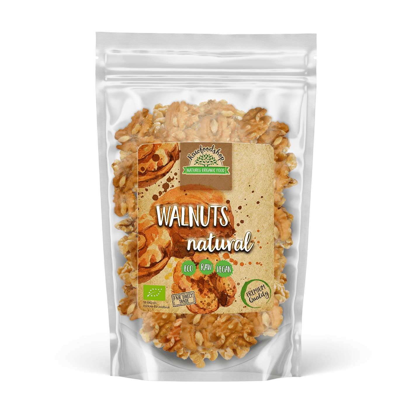 Rawfoodshop Valnötter EKO 500 g