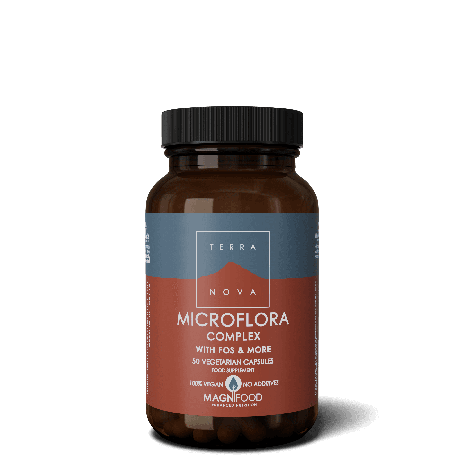 Terranova Microflora Complex Mjölksyrabakterier & FOS 50 kapslar
