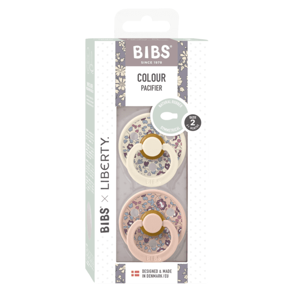 BIBS x Liberty Colour Eloise Latex Size 2 Symmetric Blush Mix 2-pack - produktbild 2